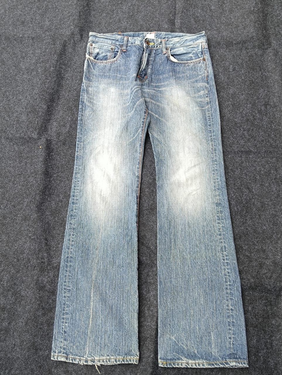 Edwin EDWIN Flare 511 – Vintage Washed Look (31) Size US 34 / EU 50 - 3 Thumbnail