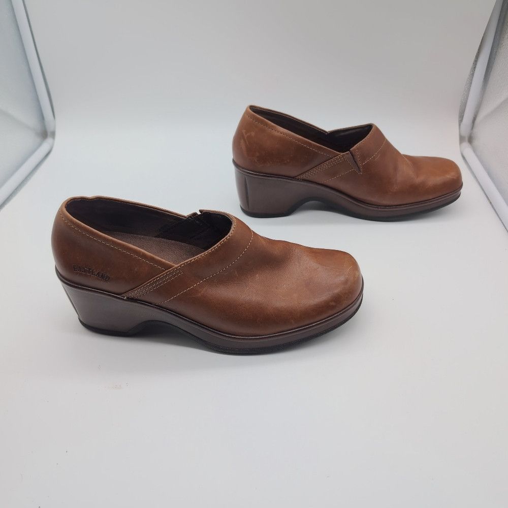 Eastland Eastland Constance Brown Leather Clogs sz 9 Size US 9 / IT 39 - 7 Thumbnail