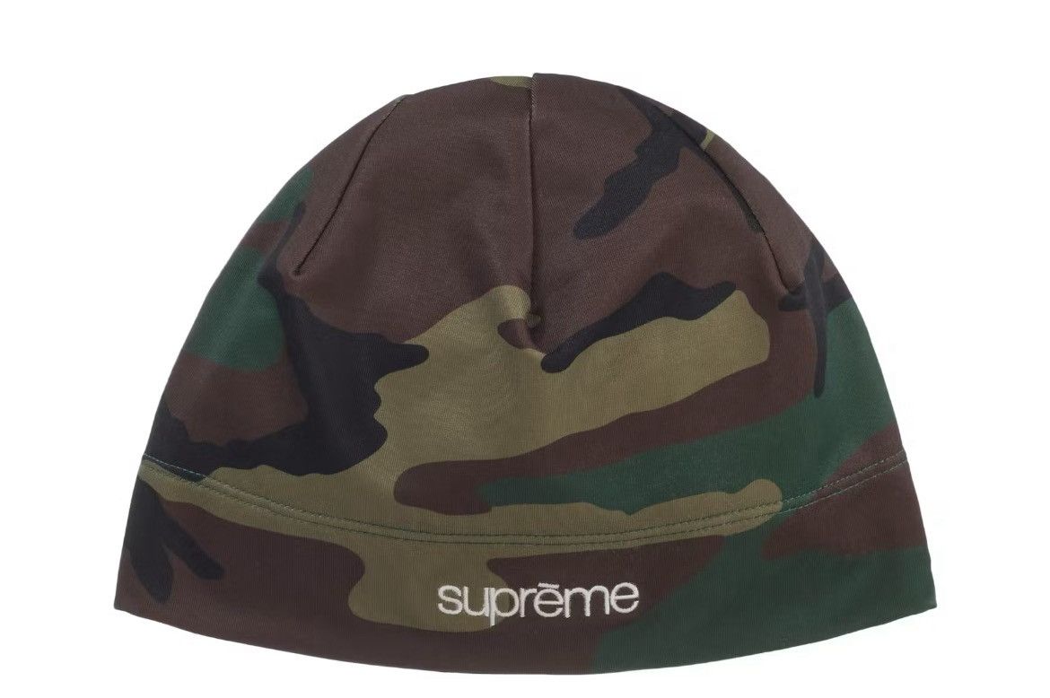 Supreme Supreme Base Layer Beanie Green Camo Size ONE SIZE - 3 Thumbnail