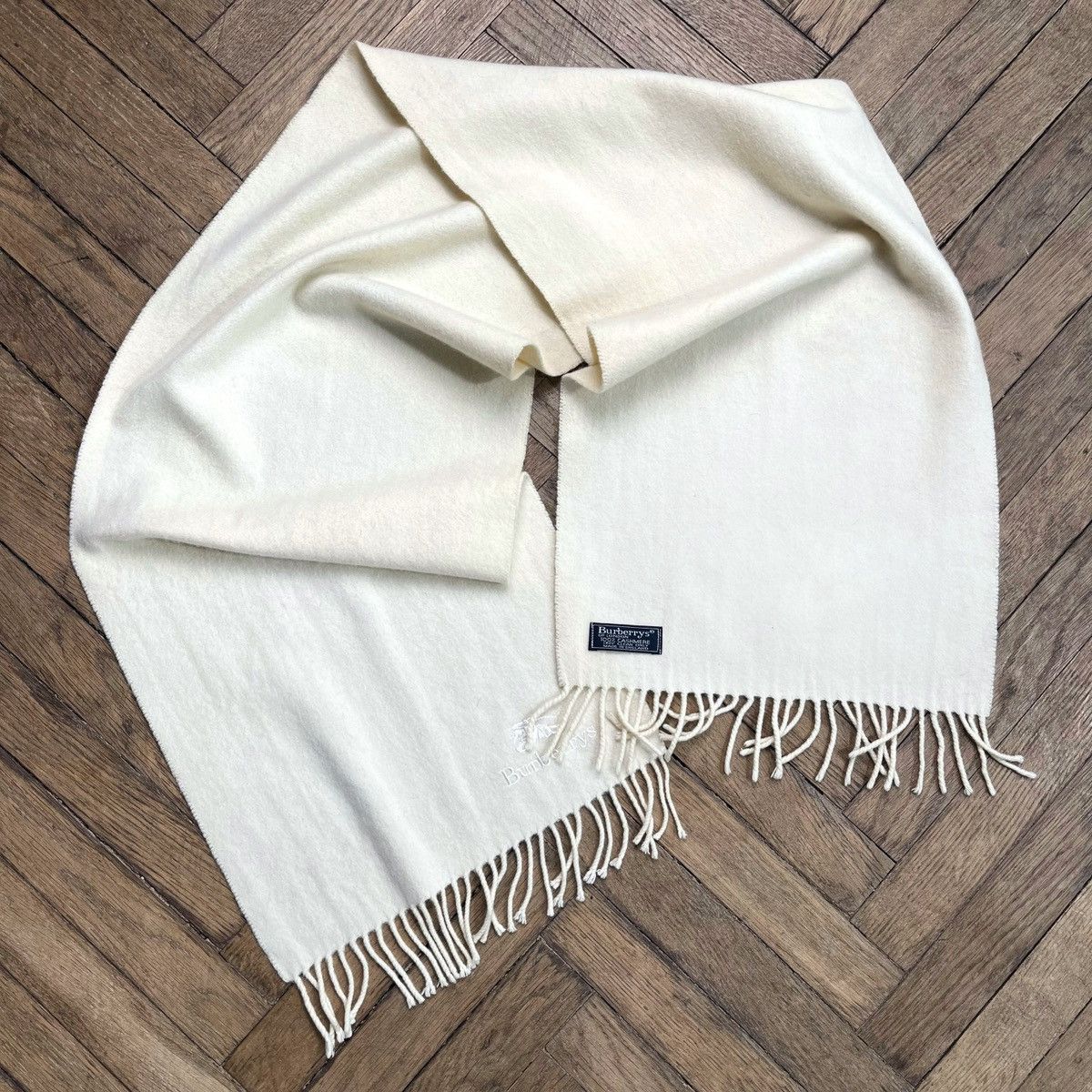 Burberry × Vintage Burberrys Vintage Cashmere Scarf Size ONE SIZE - 1 Thumbnail