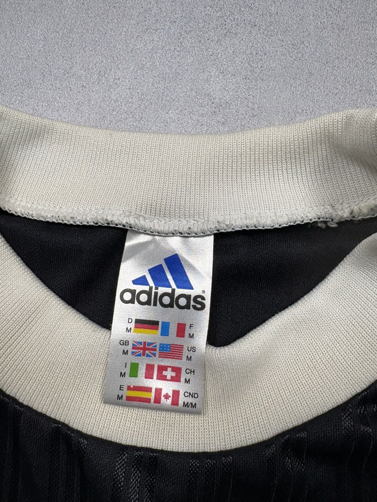 Adidas Adidas 90s Big Logo Football Jersey Rave Acid T Shirt Y2K UK Size US M / EU 48-50 / 2 - 11 Thumbnail