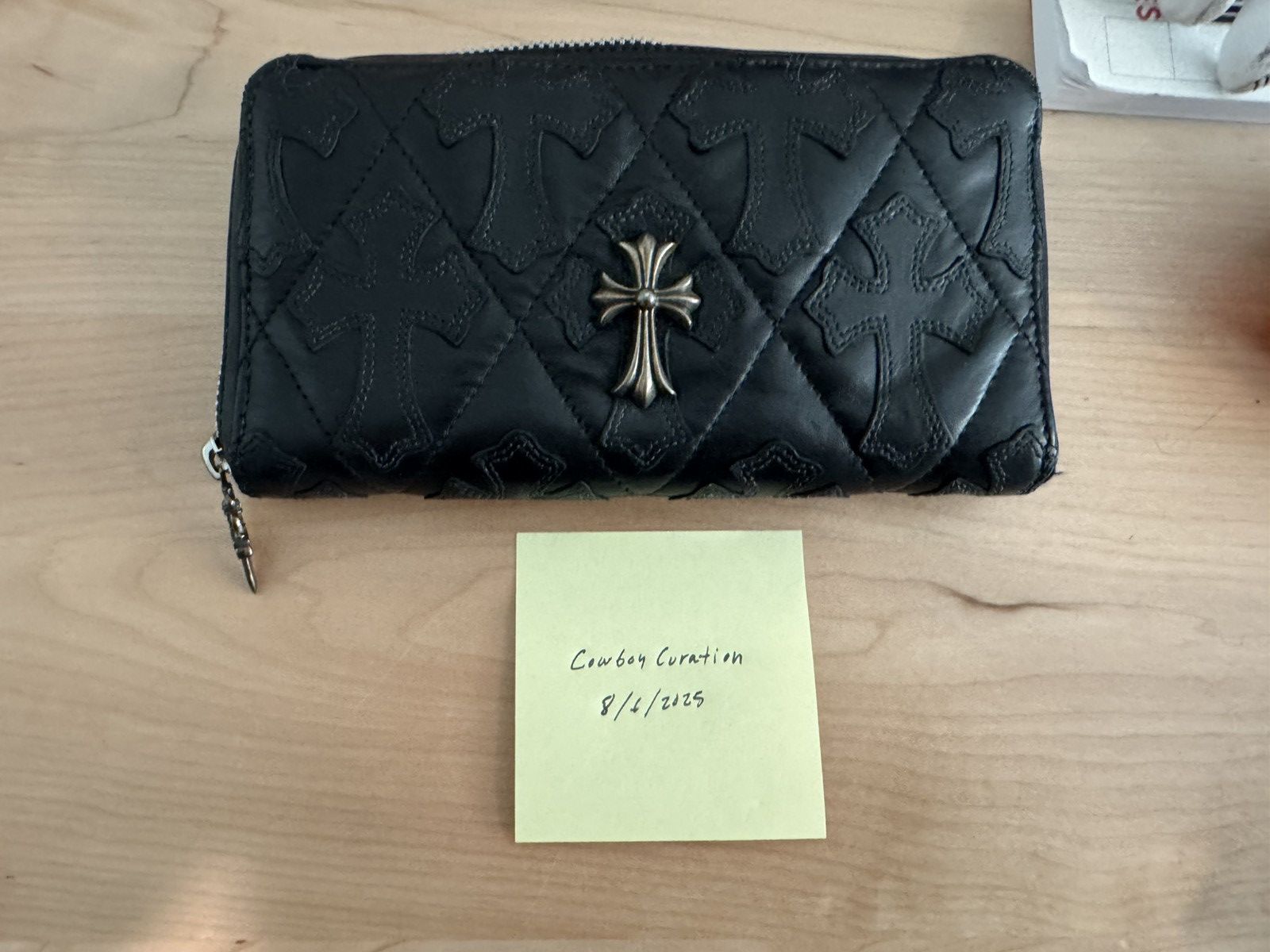 Chrome Hearts Chrome Hearts Quilted Cemetery Cross Wallet Size ONE SIZE - 1 Thumbnail