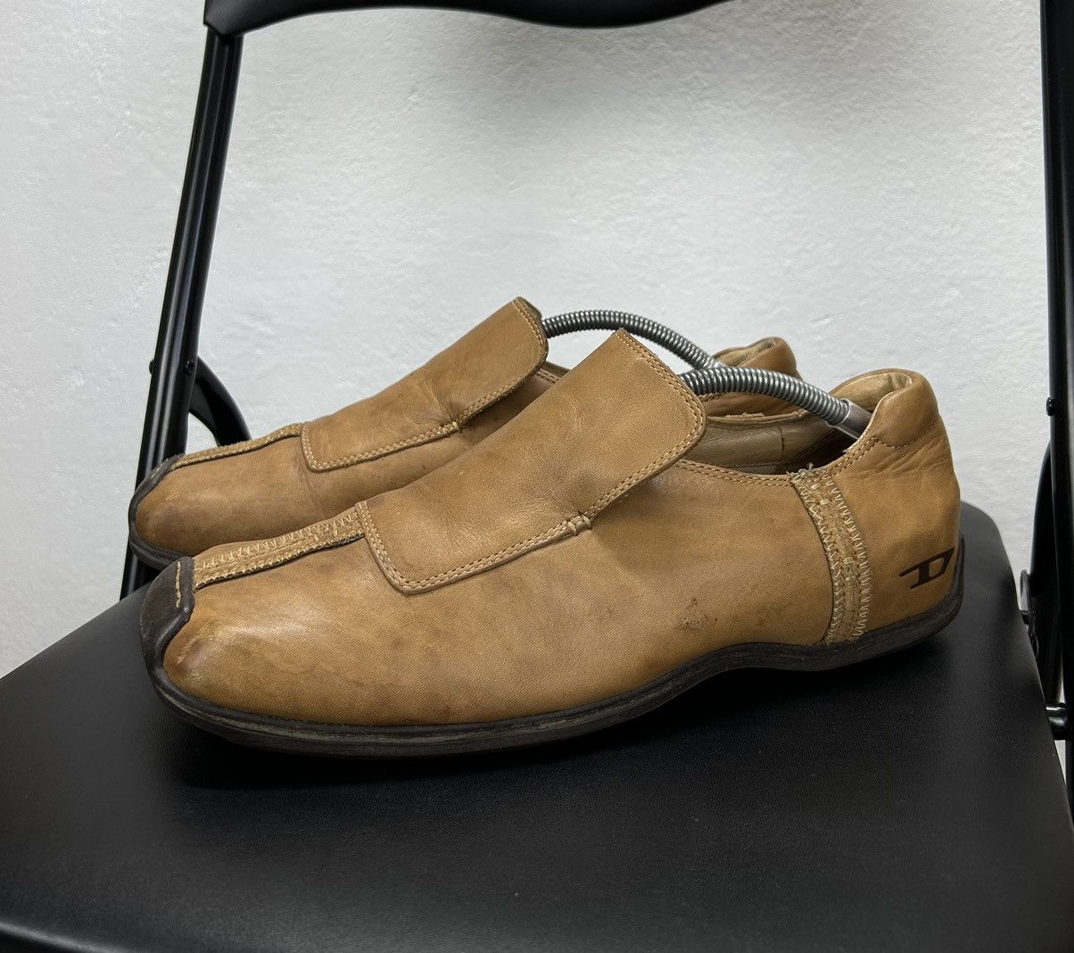 Diesel Vintage Leather Brown Shoes Size 43