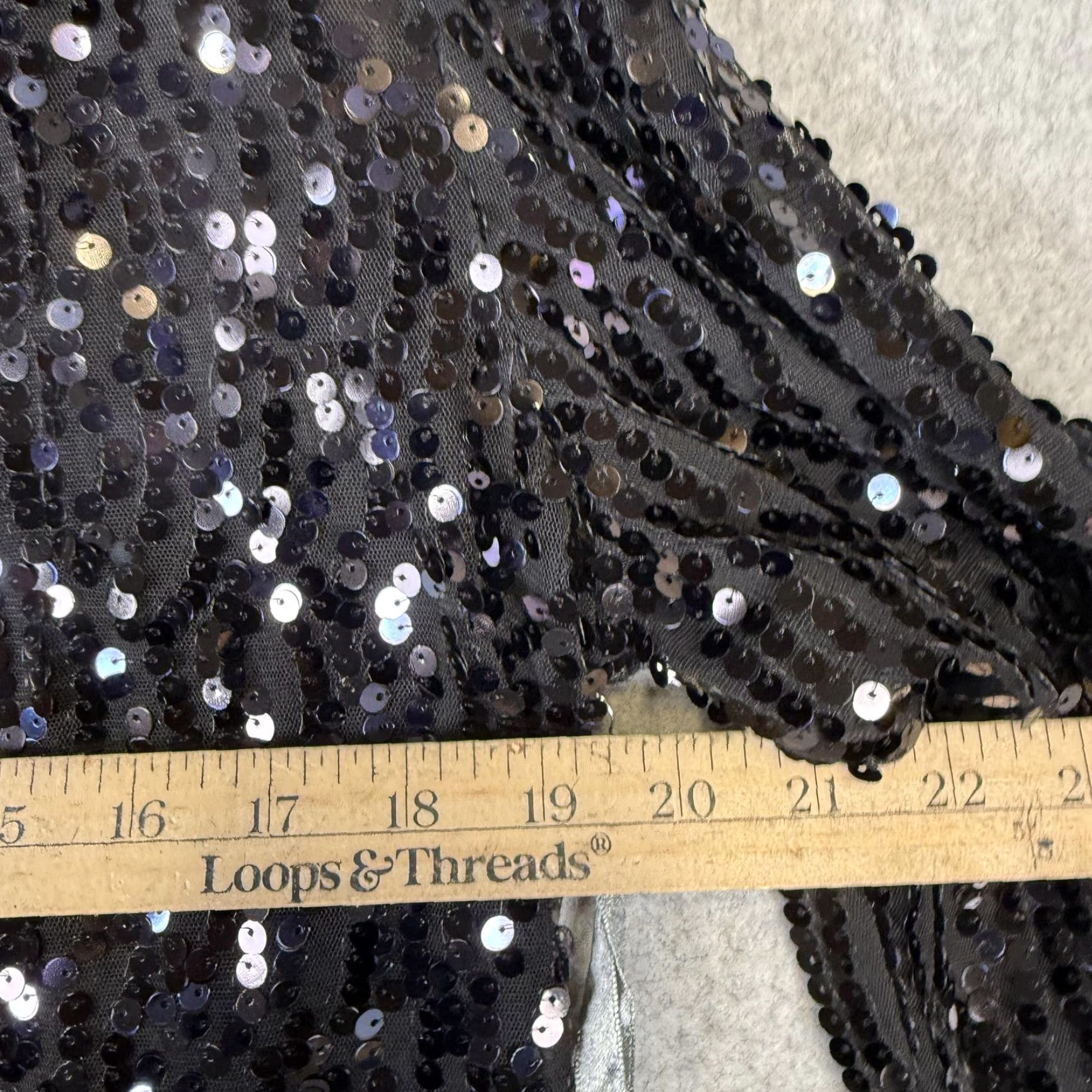 Vintage VINTAGE Chico's Women Jacket Black Ginger Sequins Medium M Traveler's Collection Womens Size M / US 6-8 / IT 42-44 - 4 Thumbnail