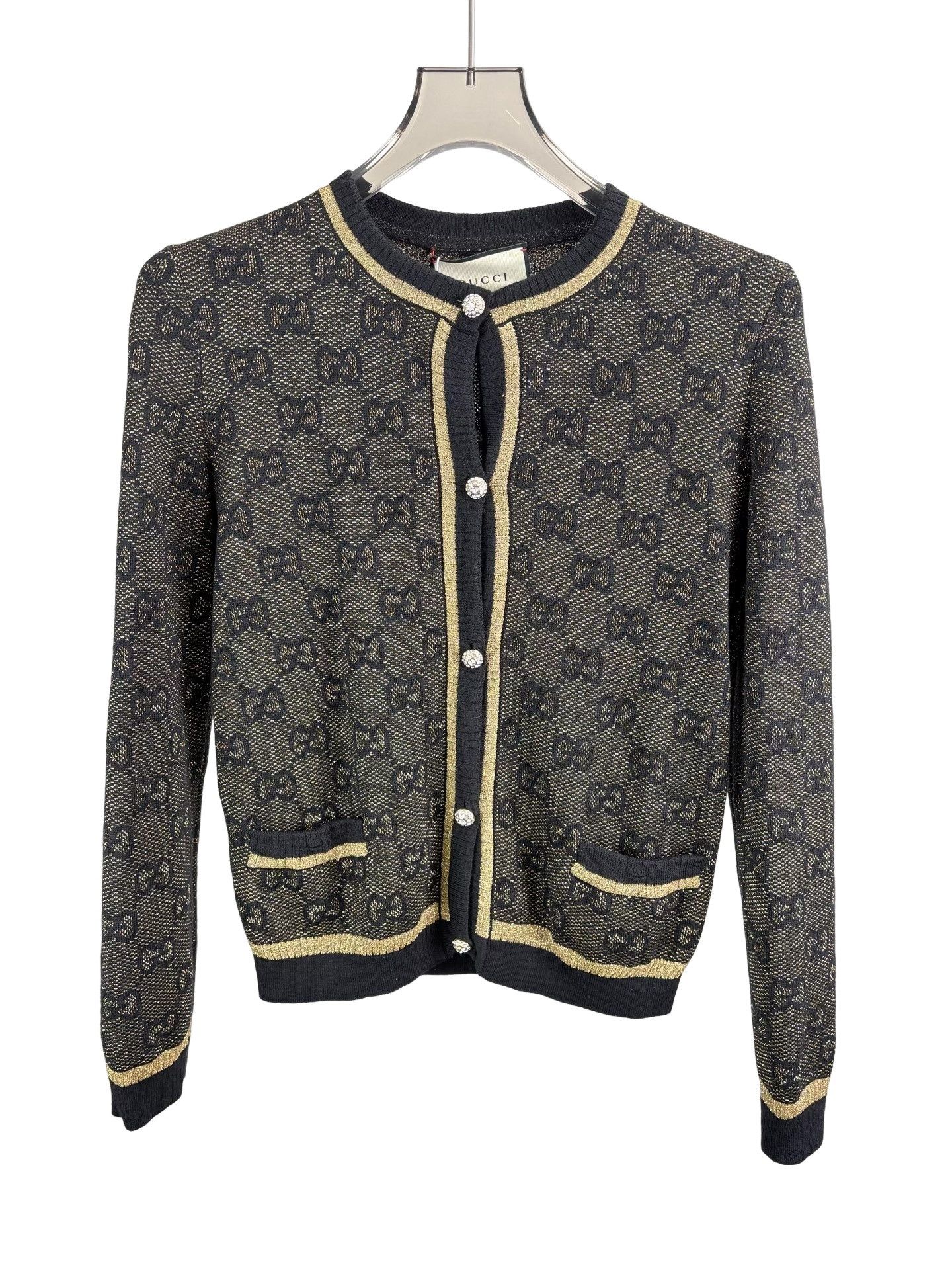 Gucci Gucci Lurex GG Logo Cardigan S Size S / US 4 / IT 40 - 1 Thumbnail