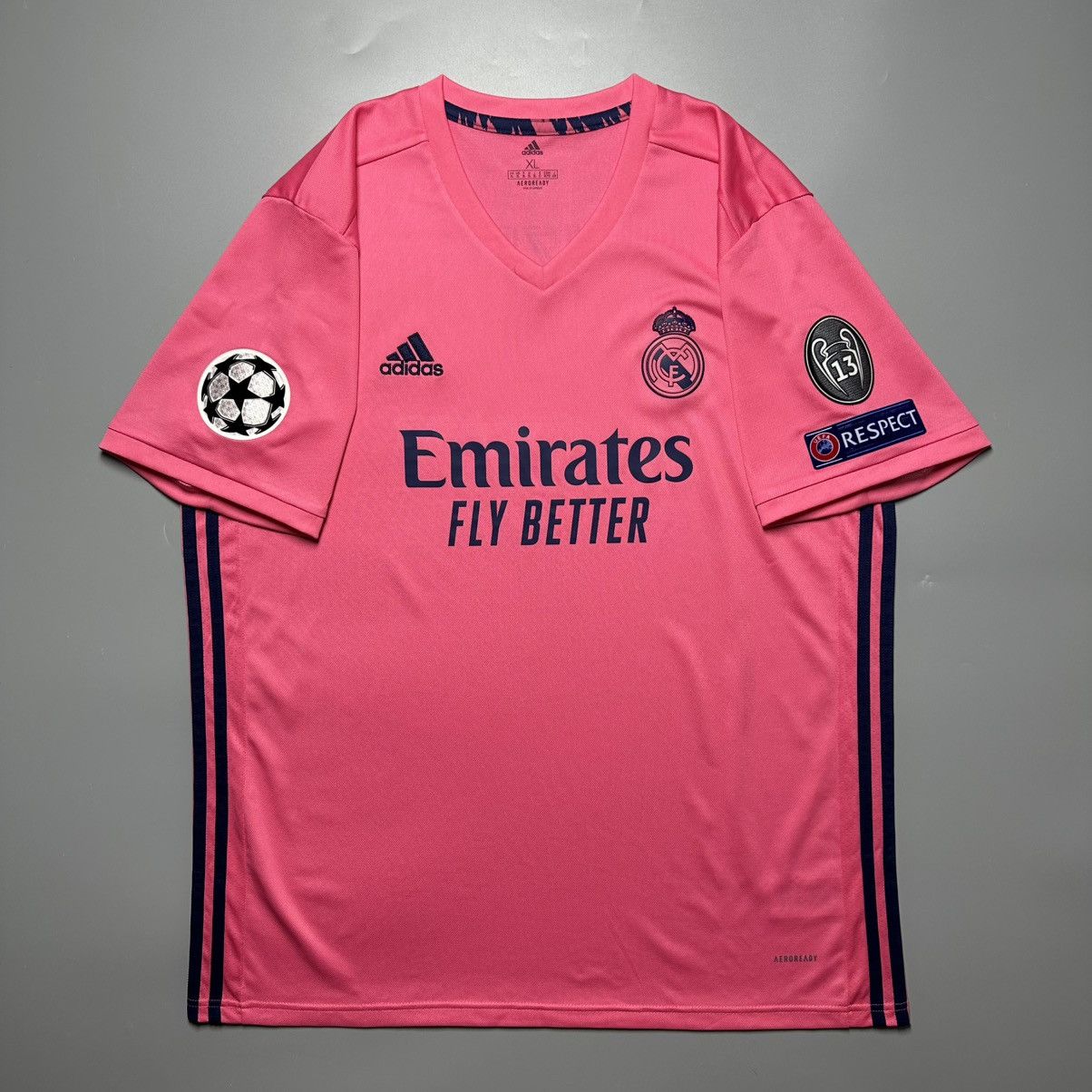 Vintage REAL MADRID ADIDAS 2020/2021 FOOTBALL AWAY JERSEY #9 BENZEMA Size US XL / EU 56 / 4 - 2 Thumbnail