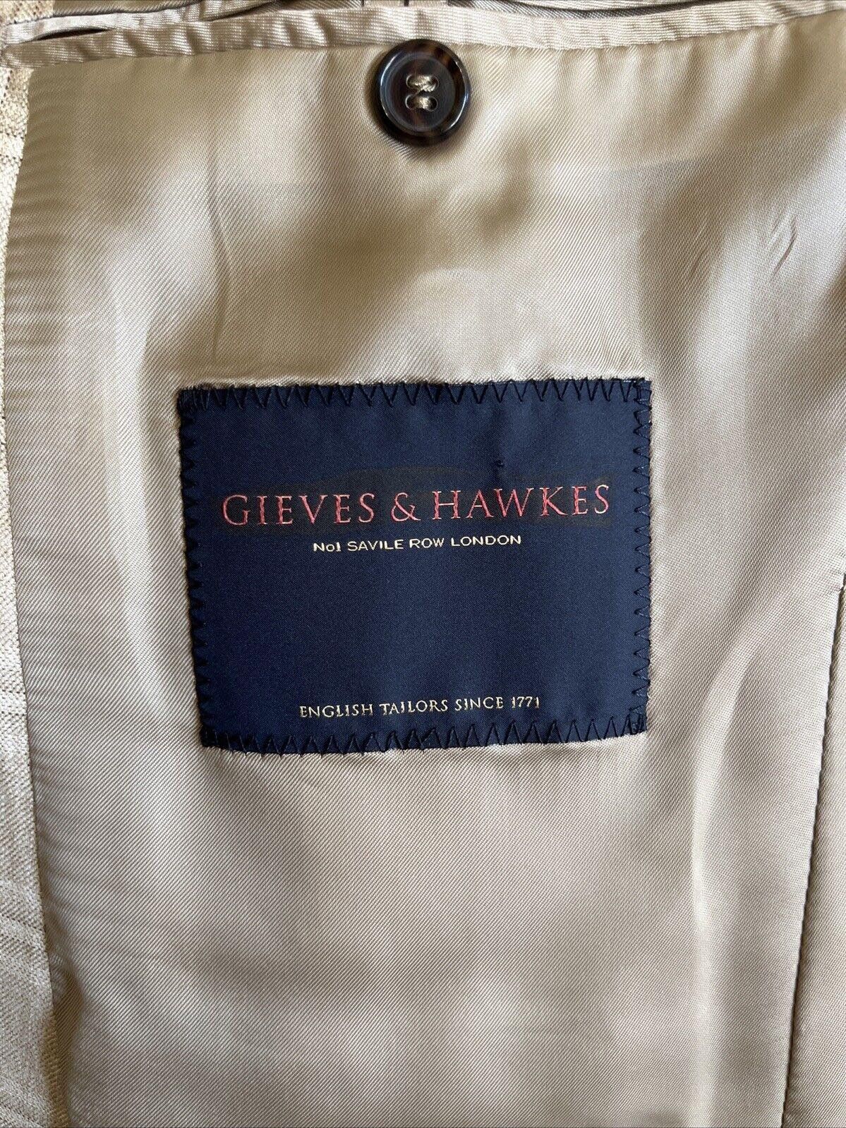 Gieves & Hawkes Gieves & Hawkes beige check blazer Size 40R - 8 Thumbnail