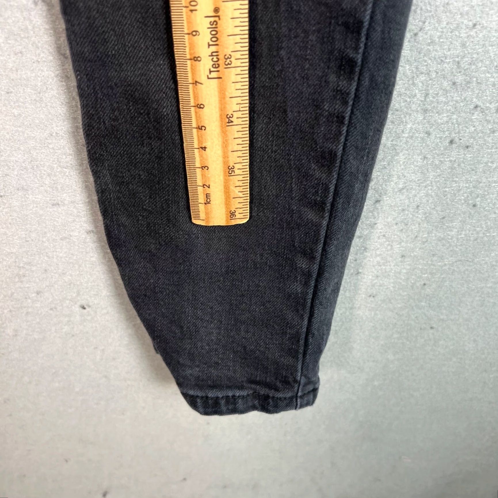 Vintage Carré Mens Slim Fit Size 30 Black Distressed Skinny Jeans Cotton Denim 5-Pocket Size US 30 / EU 46 - 6 Thumbnail
