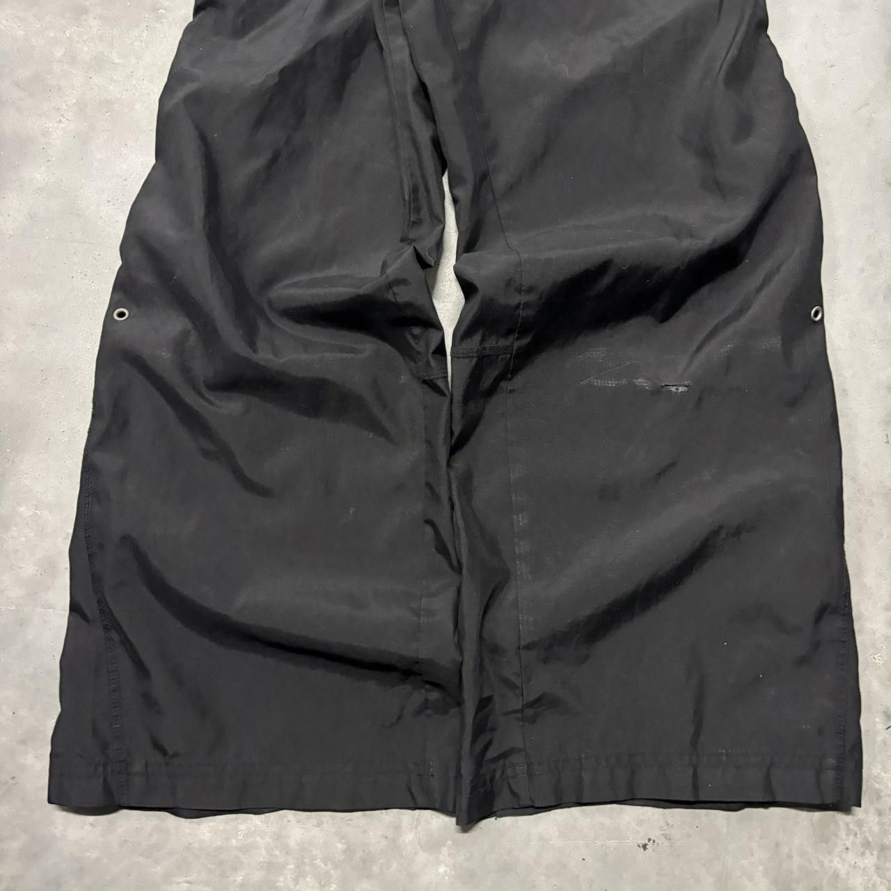 Japanese Brand × Vintage Crazy Vintage Y2K/2000s Black White Striped Streetwear Track Pants! Size US 30 / EU 46 - 4 Thumbnail