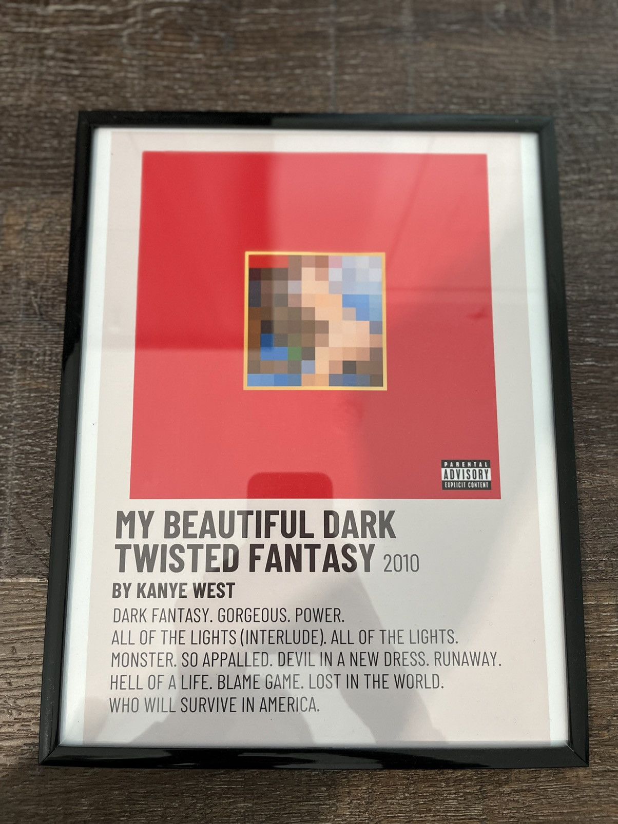 Other Kanye MBDTF poster with frame | Grailed