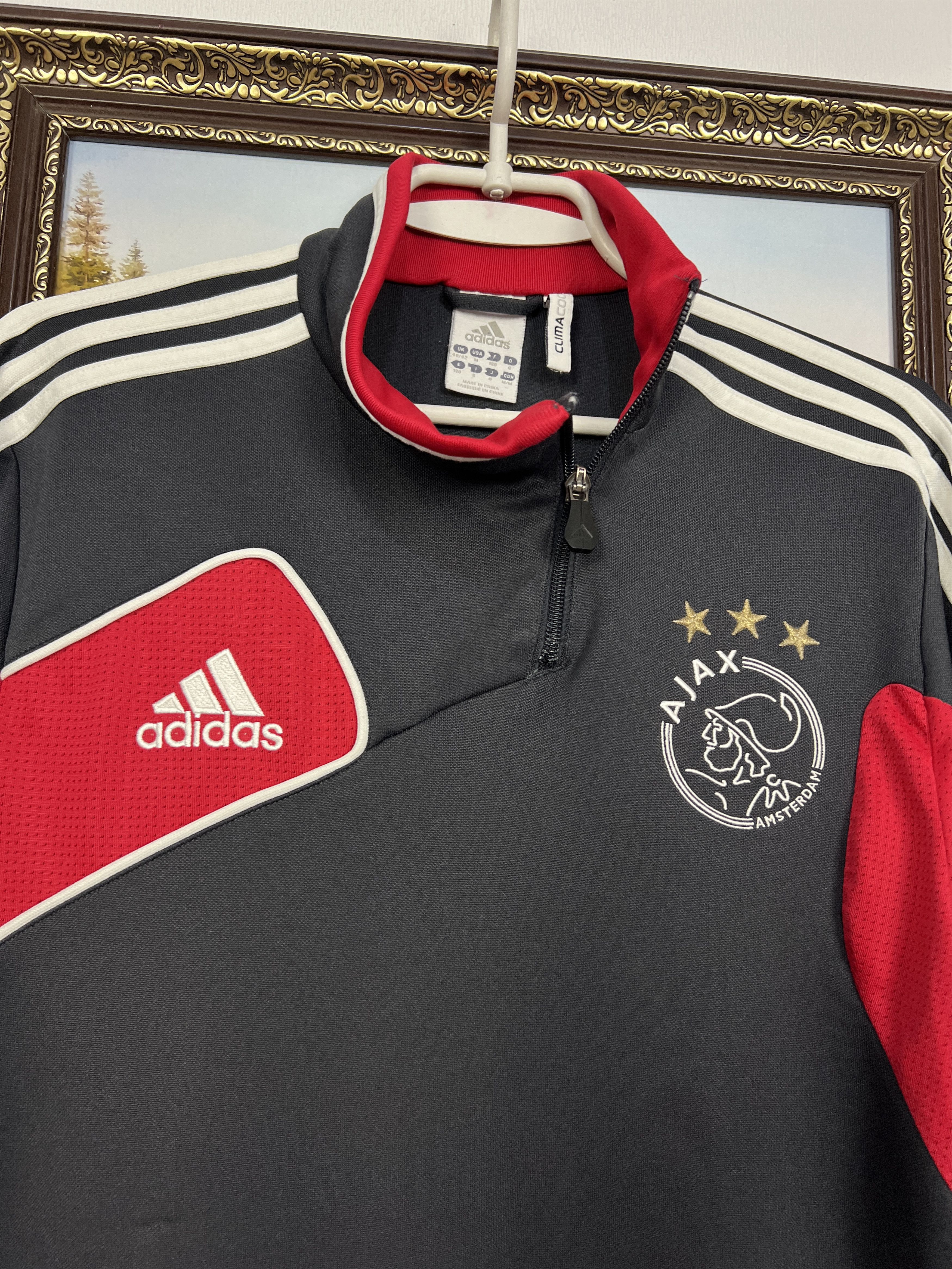 Adidas Vintage Adidas Ajax Amsterdam Football Train Sweatshirt Size US M / EU 48-50 / 2 - 3 Thumbnail
