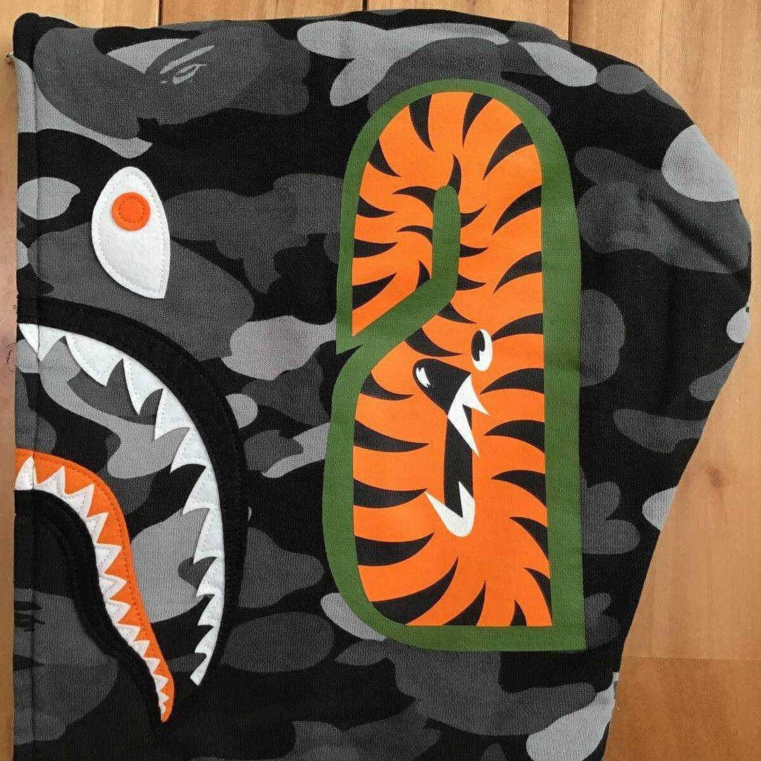 Bape × Undefeated BAPE × Undefeated Tiger Shark Full Zip Hoodie a bathing ape Size US M / EU 48-50 / 2 - 5 Thumbnail