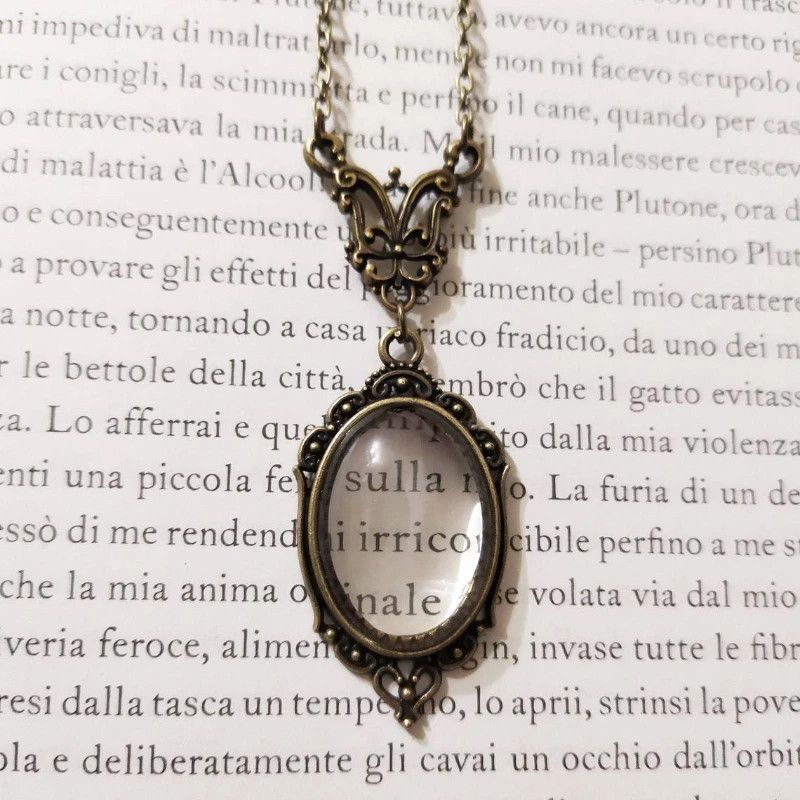 Other × Vintage Vintage Transparent Glass Pendant Necklace Size ONE SIZE - 2 Thumbnail
