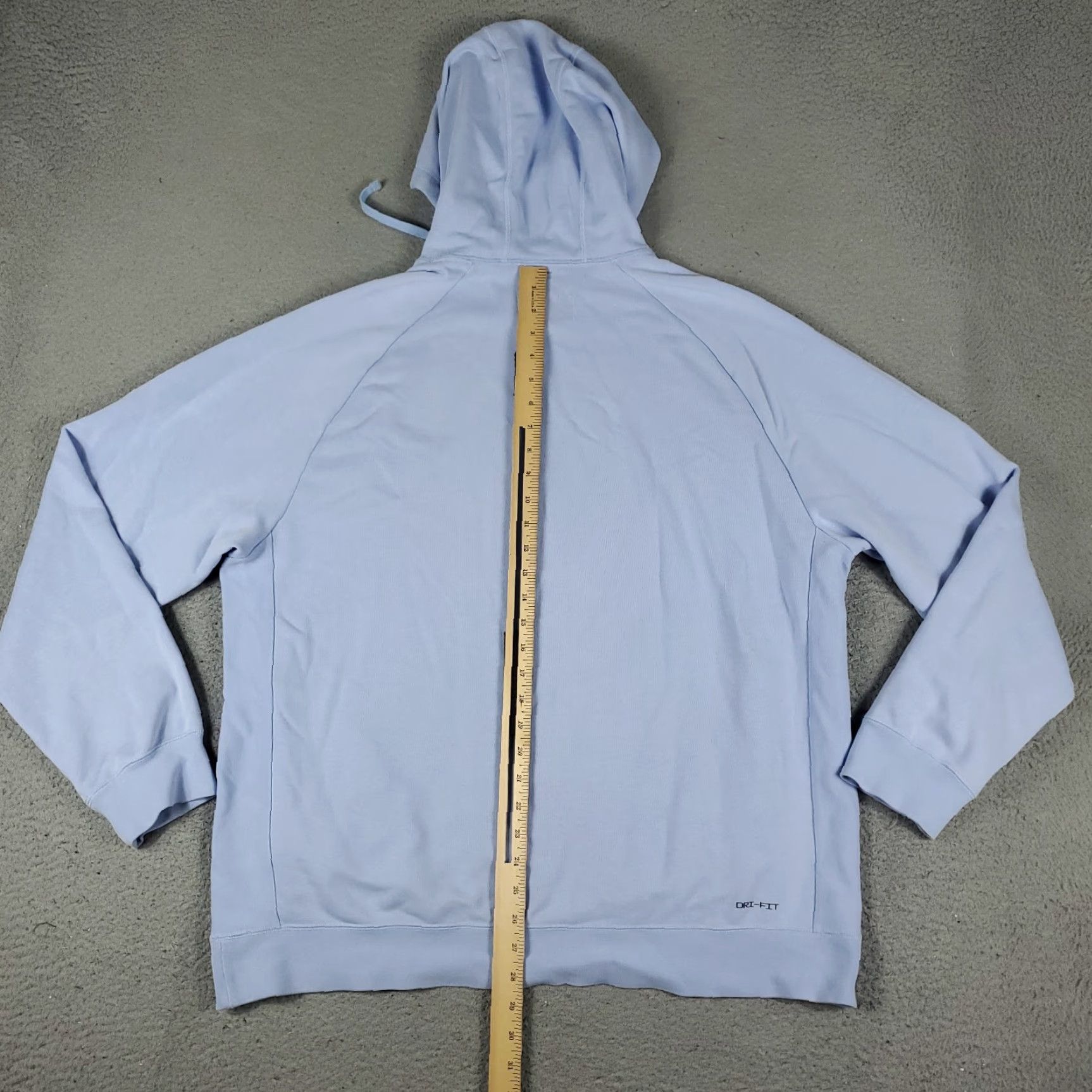 Jordan Brand Jordan Hoodie Mens XL Light Blue Jumpman Pullover Sweatshirt Mock Neck Pockets Logo Regular Jordan Size US XL / EU 56 / 4 - 6 Thumbnail