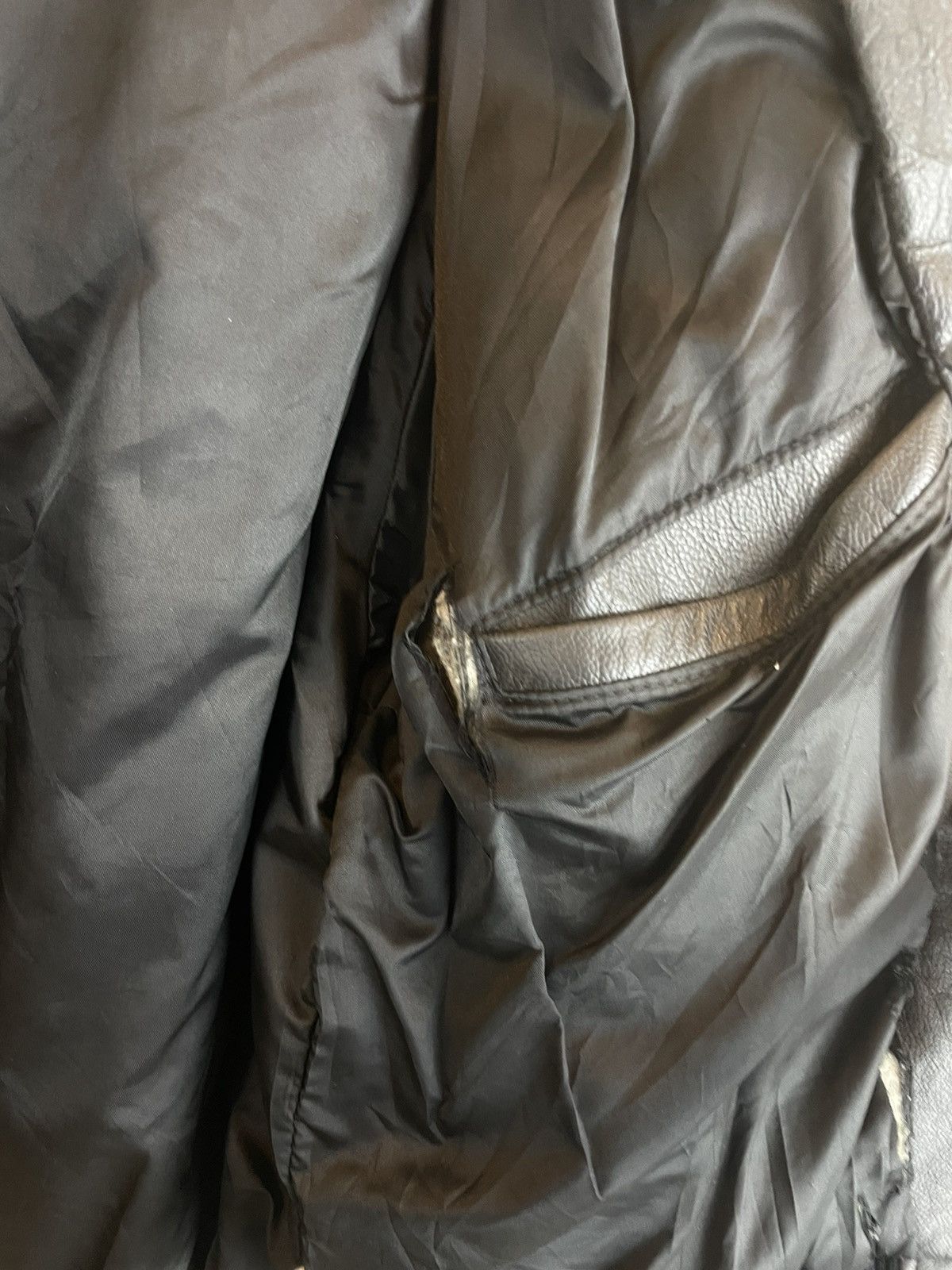 Japanese Brand Vintage forest guard leather varsity Jacket ziper ups Size US L / EU 52-54 / 3 - 12 Thumbnail