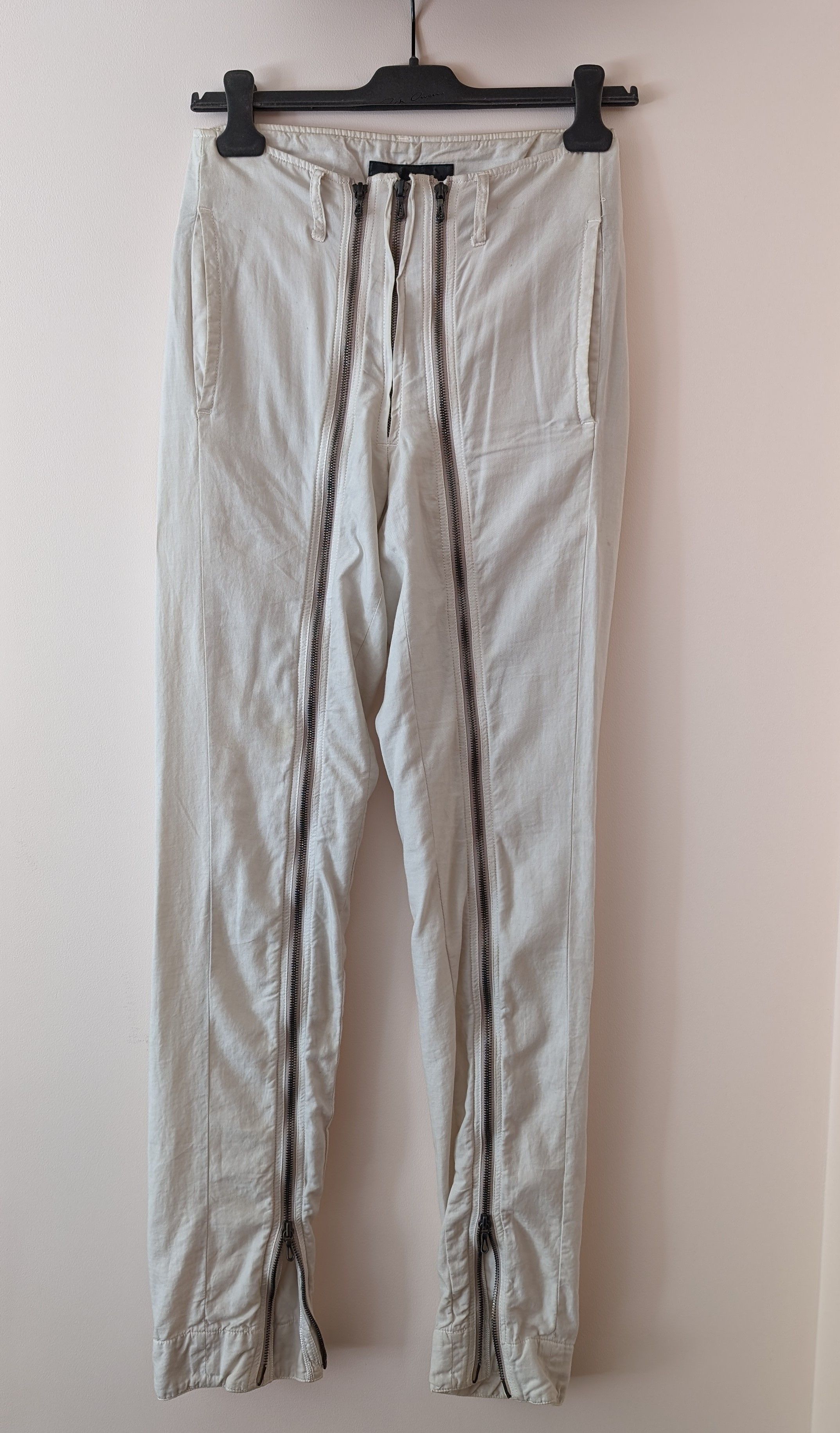 image of Julius Ss10 Full Zip Pants in Beige, Men's (Size 28)