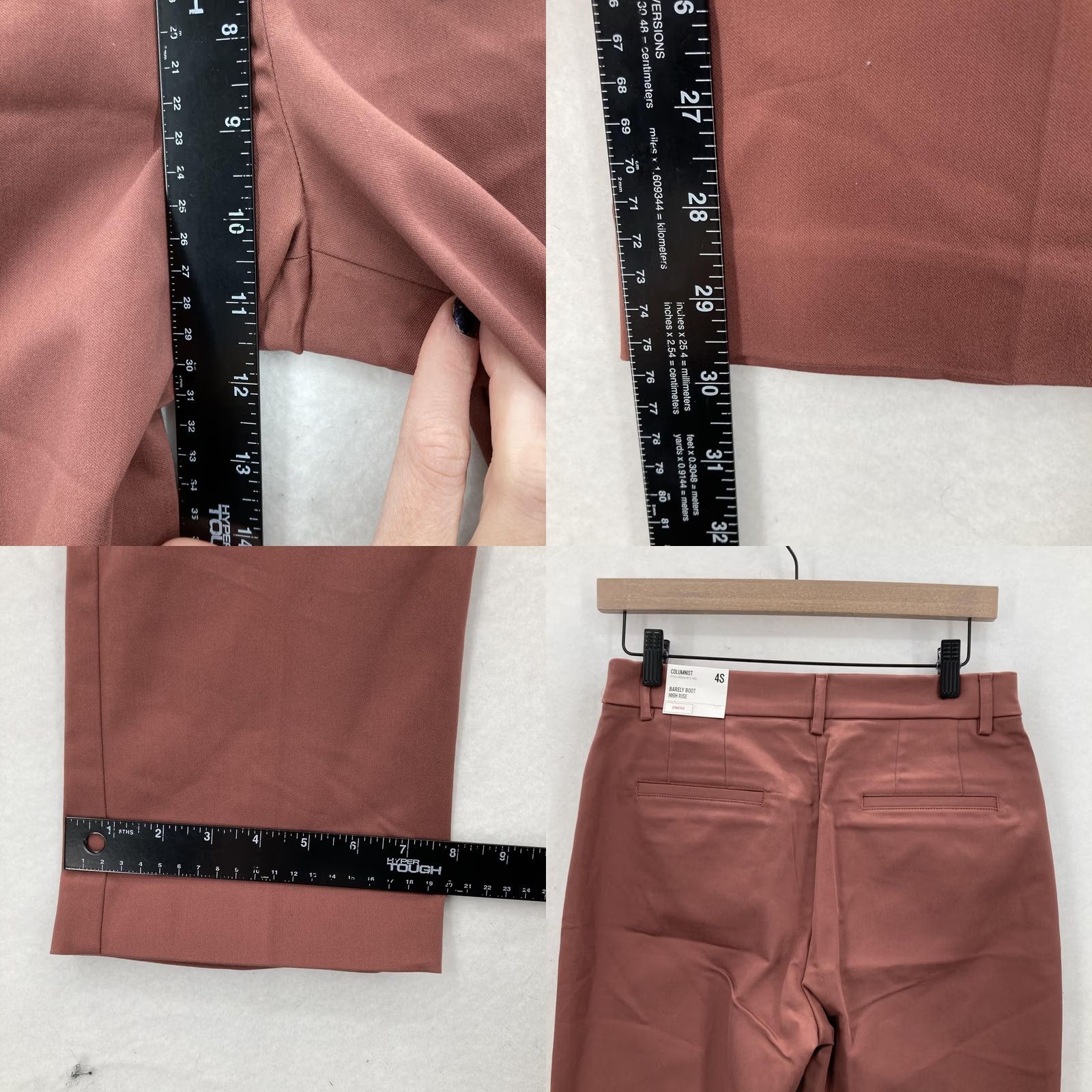 Express Express Pants Womens 4 Short Pink Columnist Barely Bootcut High Rise Stretch Pants Size 27" / US 4 / IT 40 - 8 Thumbnail