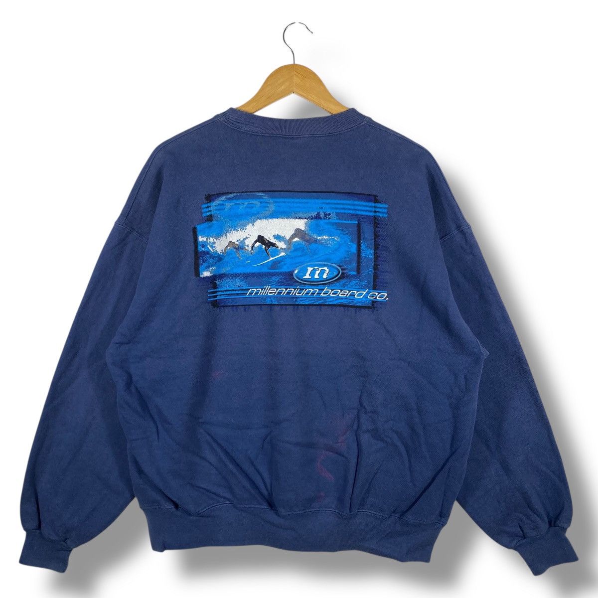 Vintage Vintage 00's MILLENNIUM BOARD Surf Crazy Shirts Sweatshirt Size US L / EU 52-54 / 3 - 1 Thumbnail