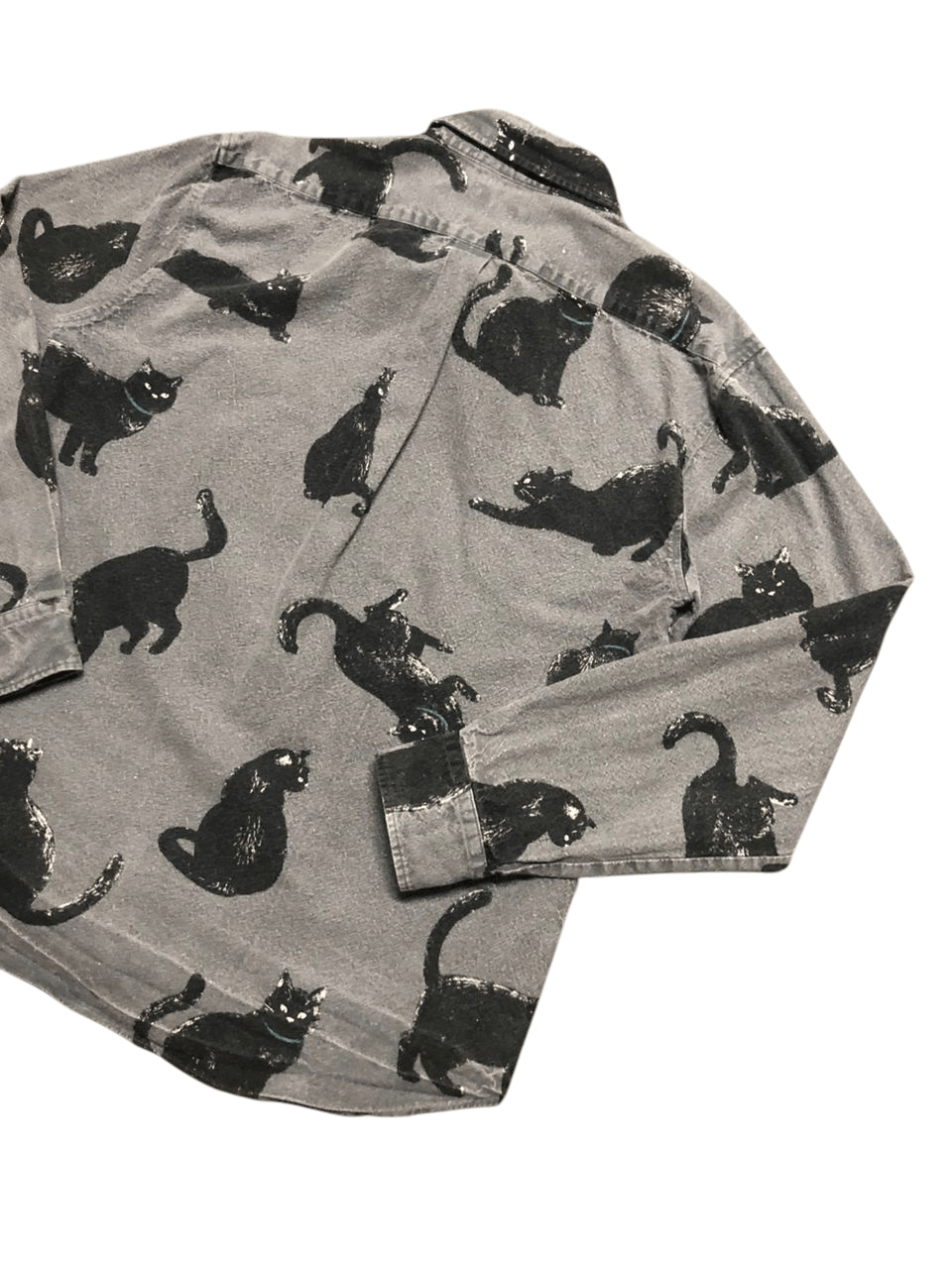 Japanese Brand Vintage CIAO Full Print Cat Long Sleeve Shirt Cropped Size US M / EU 48-50 / 2 - 7 Thumbnail