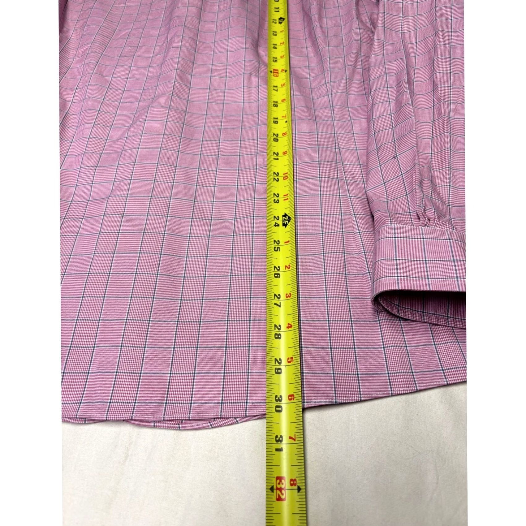 Brooks Brothers Brooks Brothers Milano Fit Non-Iron Supima Cotton Pink Check Shirt 17-36 Size US XL / EU 56 / 4 - 7 Thumbnail
