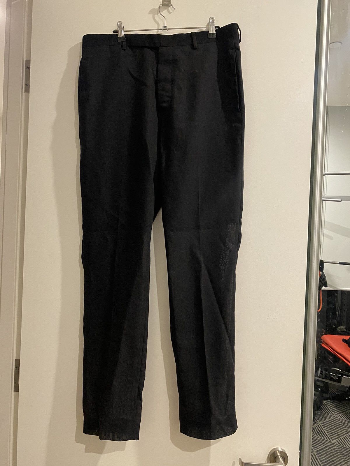 Rick Owens Rick Owens Wool Slim Astaires Long RU21S6374WG Size 50L - 5 Thumbnail