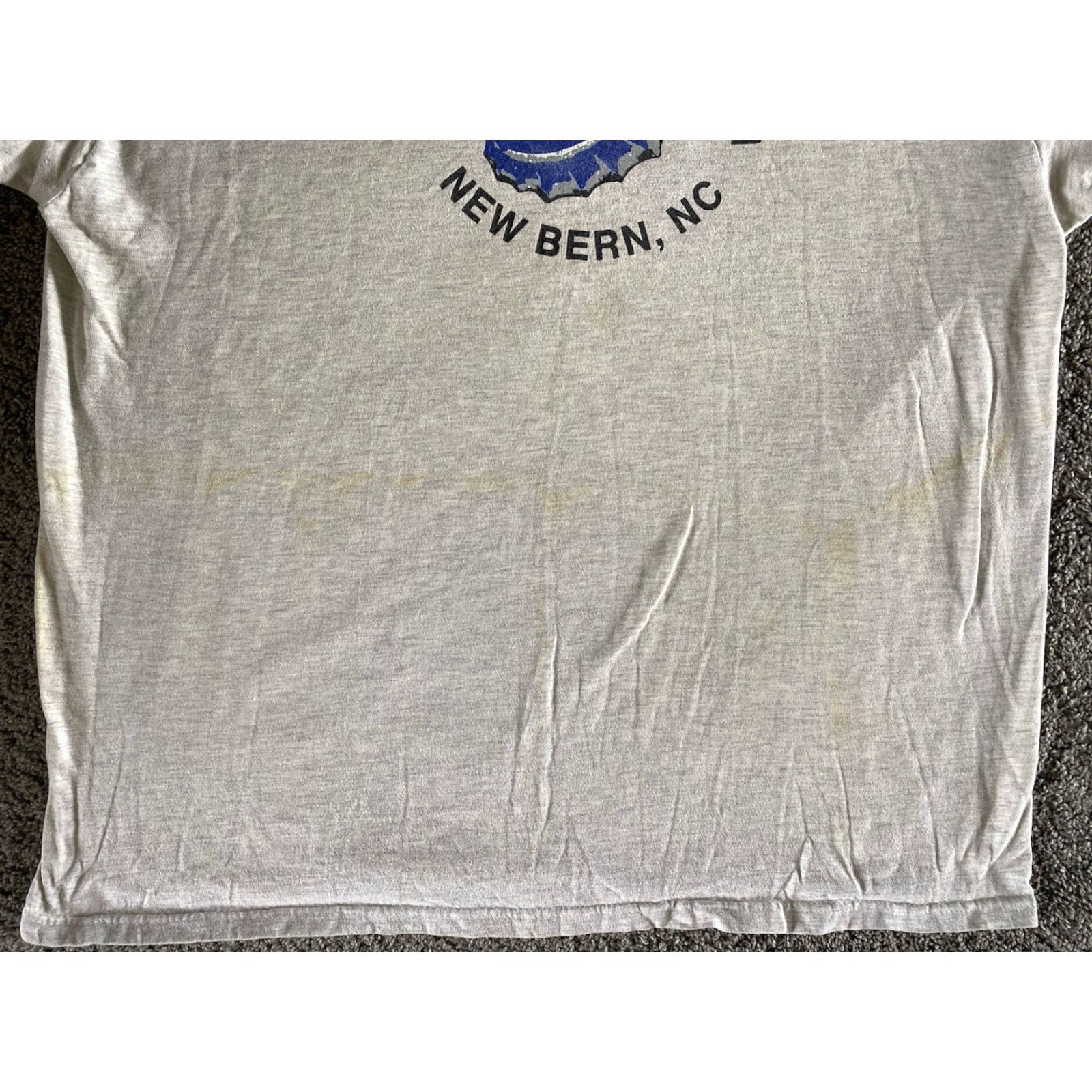 Hanes VINTAGE Hanes Beefy-T T-Shirt Adult 2XL Gray Men 90s Classic Grunge Pepsi Cola Birthplace New Bern NC Size US XXL / EU 58 / 5 - 6 Thumbnail