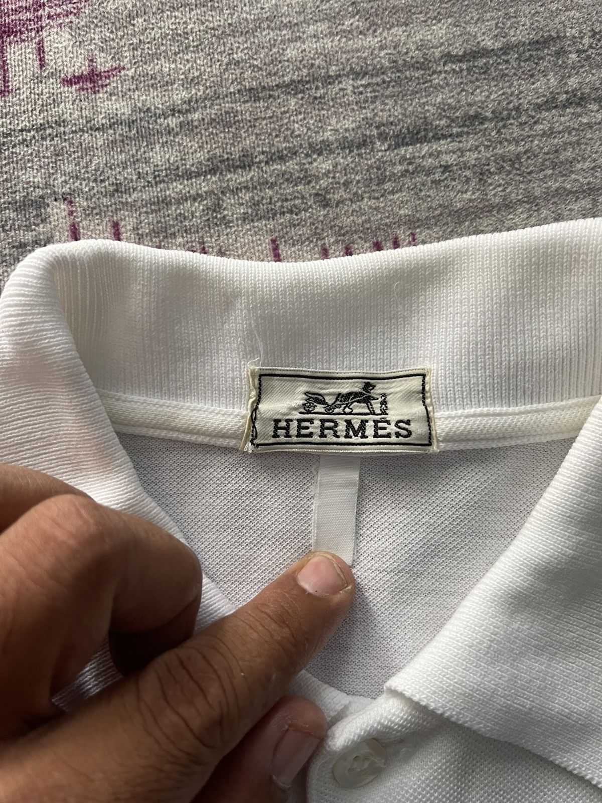 Hermes VINTAGE HERMES BUTTON UP VERY RARE Size US L / EU 52-54 / 3 - 4 Thumbnail