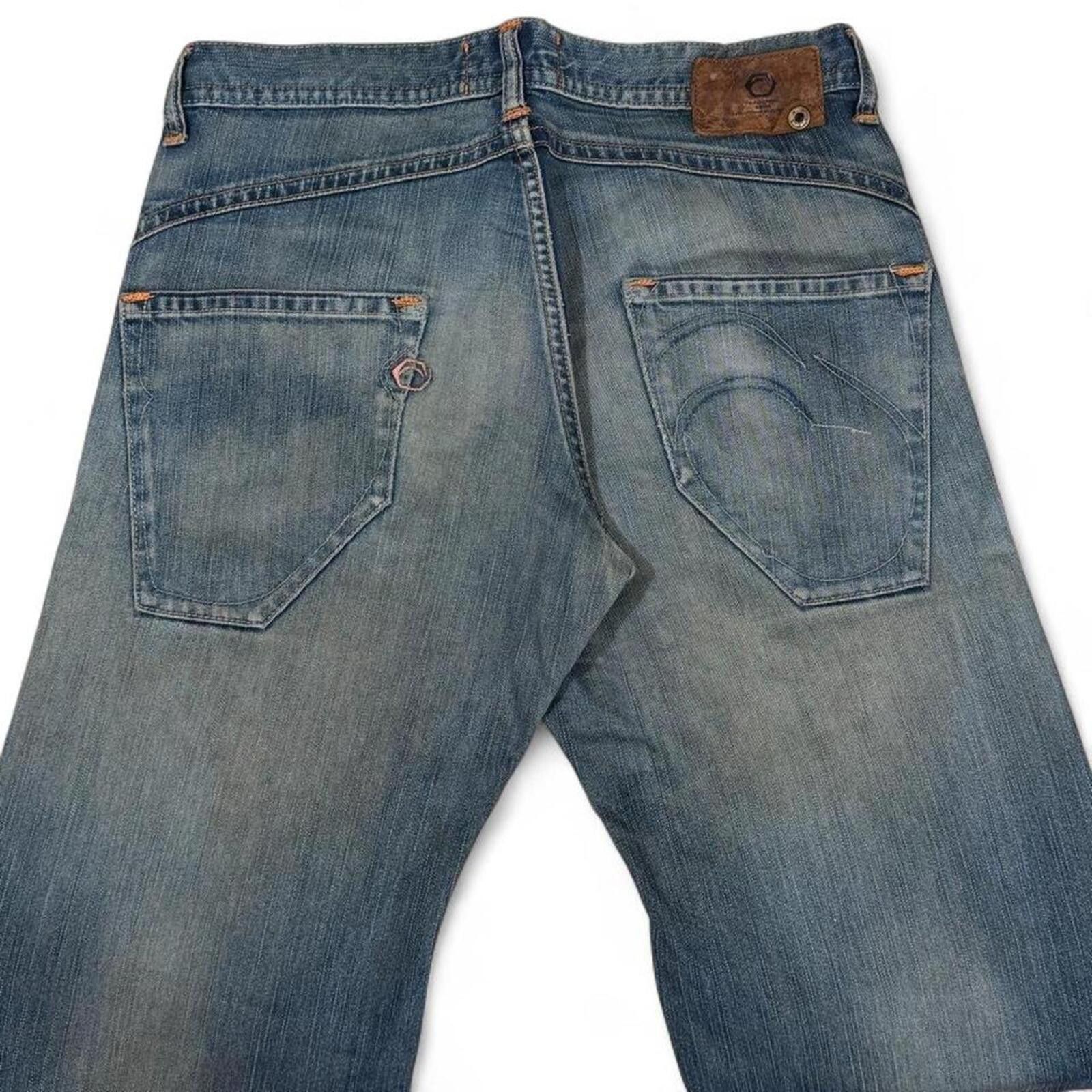 Edwin VINTAGE EDWIN E-FUNCTION unique shade and design denim jeans Size US 33 - 3 Thumbnail