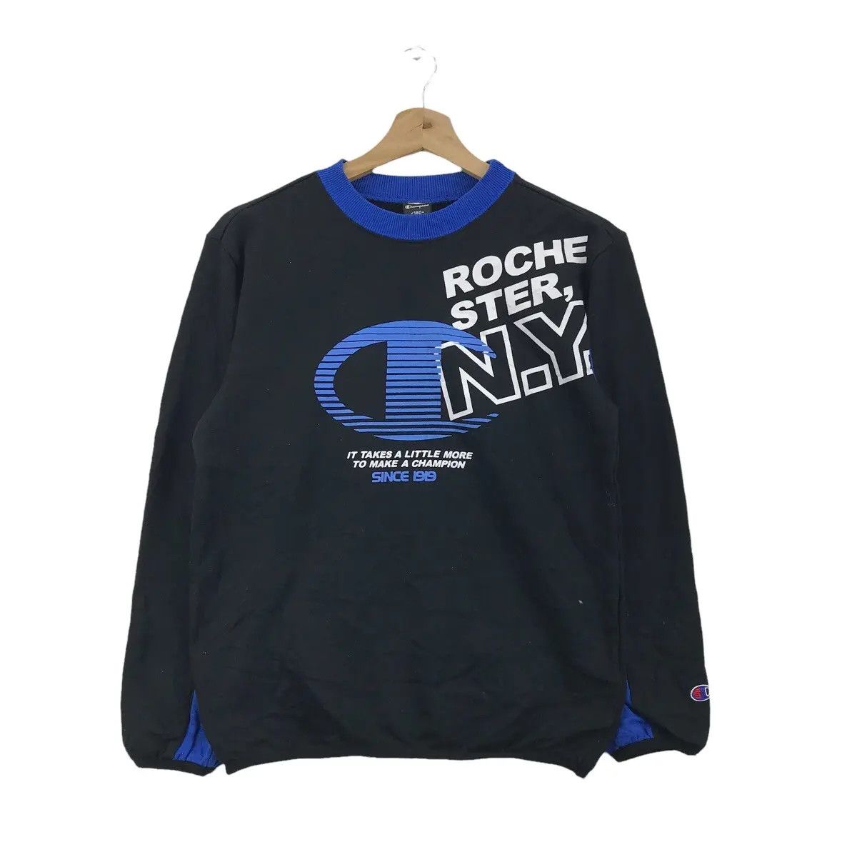 Vtg CHAMPION PRODUCT USA Ringer Spell Out Sweatshirt