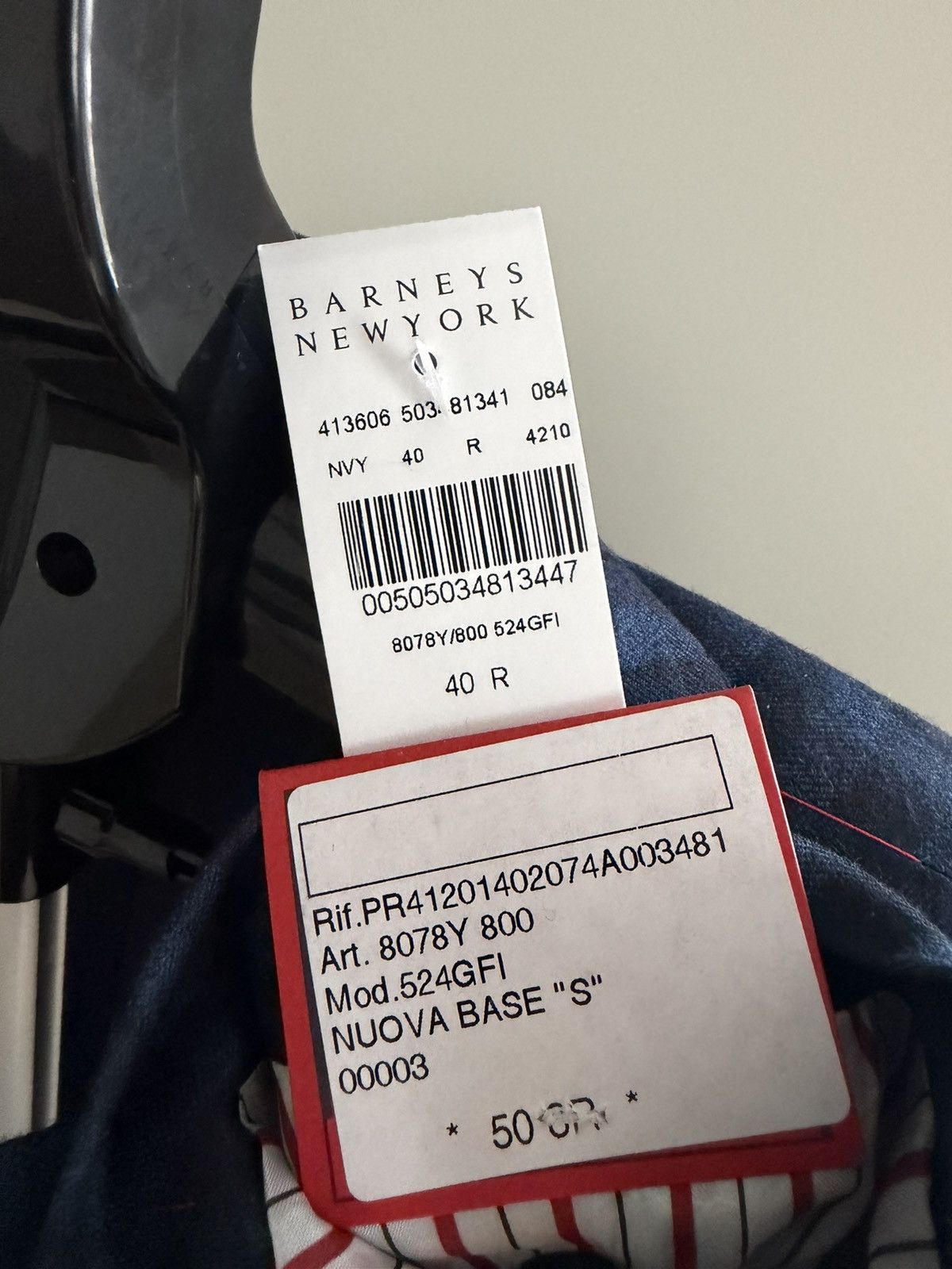 Isaia Isaia Napoli Men’s 40R US / 50 IT Blue Check Blazer Jacket Size 40R - 6 Thumbnail