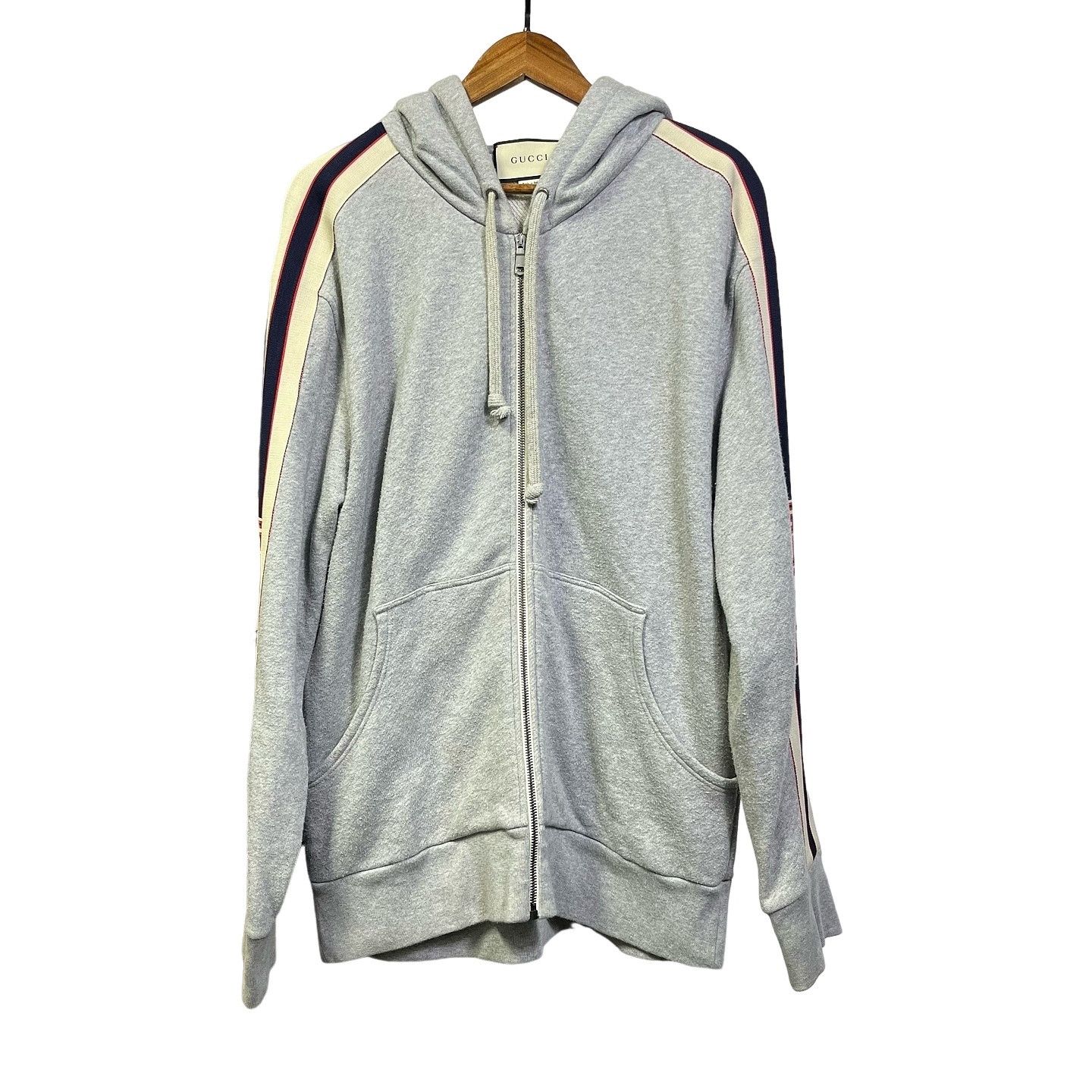 Gucci × Tom Ford GUCCI GRAY ZIP HOODIE SIZE XL | Grailed