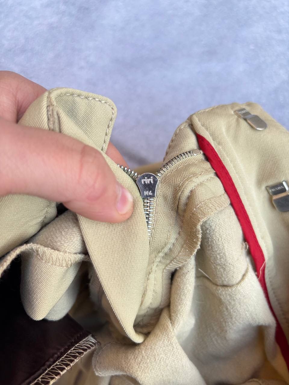 Prada Prada Sport 2000s Beige Zipped Pants Size 28" / US 6 / IT 42 - 8 Thumbnail