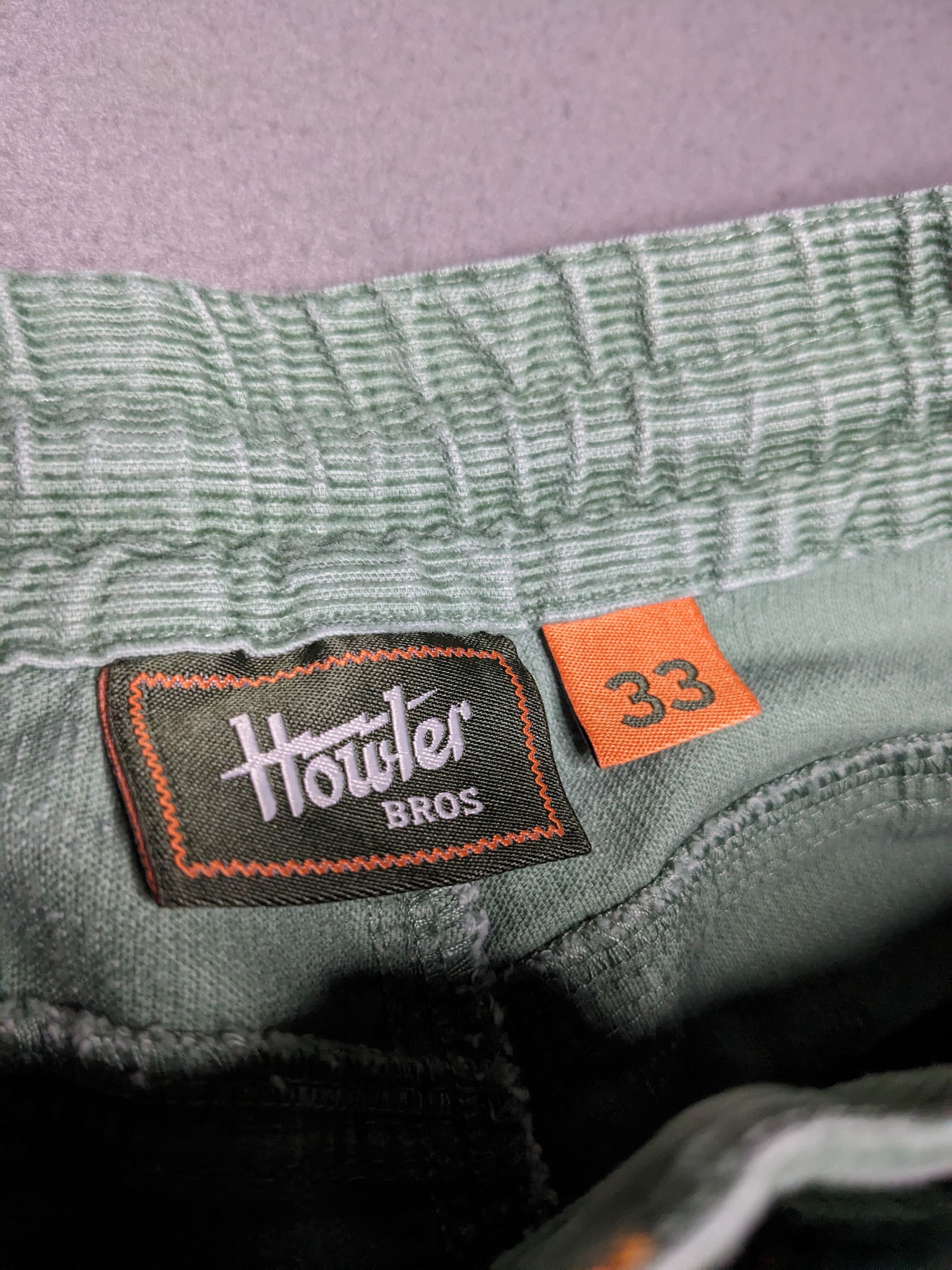 Howler Brothers Howler Bros Pressure Drop Cord Shorts Size 33 Green Corduroy Size US 33 - 11 Thumbnail