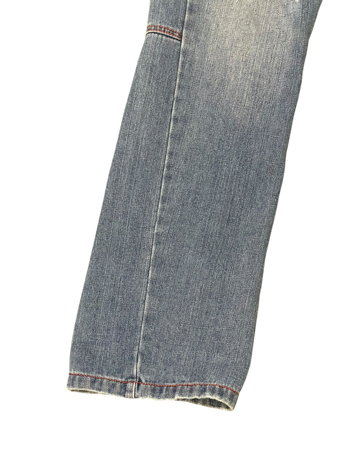 Japanese Brand Double Waist Jeans Browny Japan Distress Straight 1🟦9 Size US 31 - 8 Thumbnail