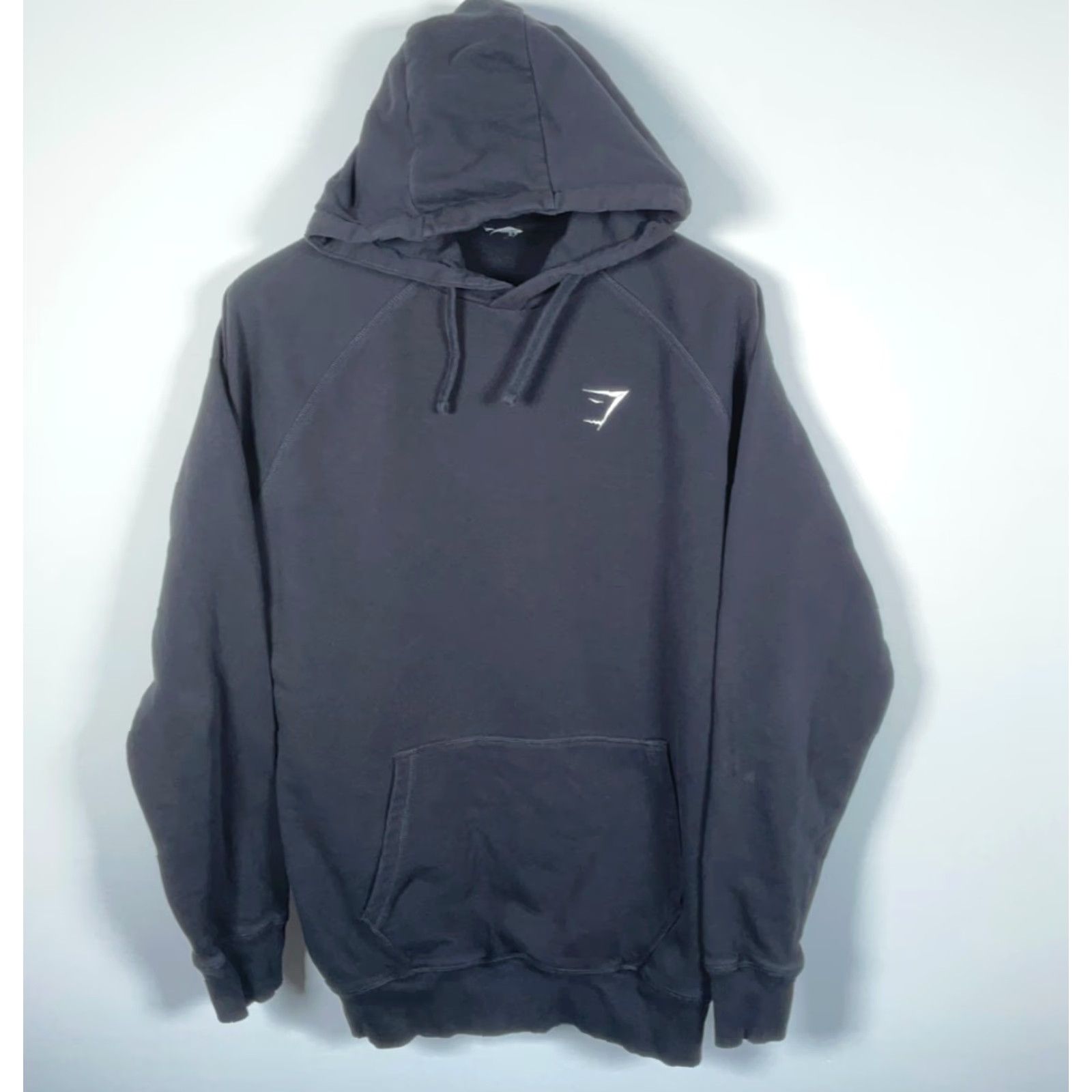 Gymshark Gymshark Hoodie Adult Large Black Sweatshirt Embroidered Logo Pullover Crew Neck Long Sleeve Sweatshirt Cotton Blend Fleece Pockets Men Regular Size US L / EU 52-54 / 3 - 2 Thumbnail