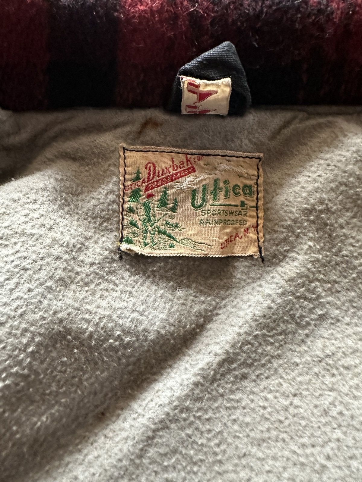 Vintage Vintage 40s Duxbak Utica Buffalo Plaid Wool Hunting Jacket Size US L / EU 52-54 / 3 - 2 Thumbnail