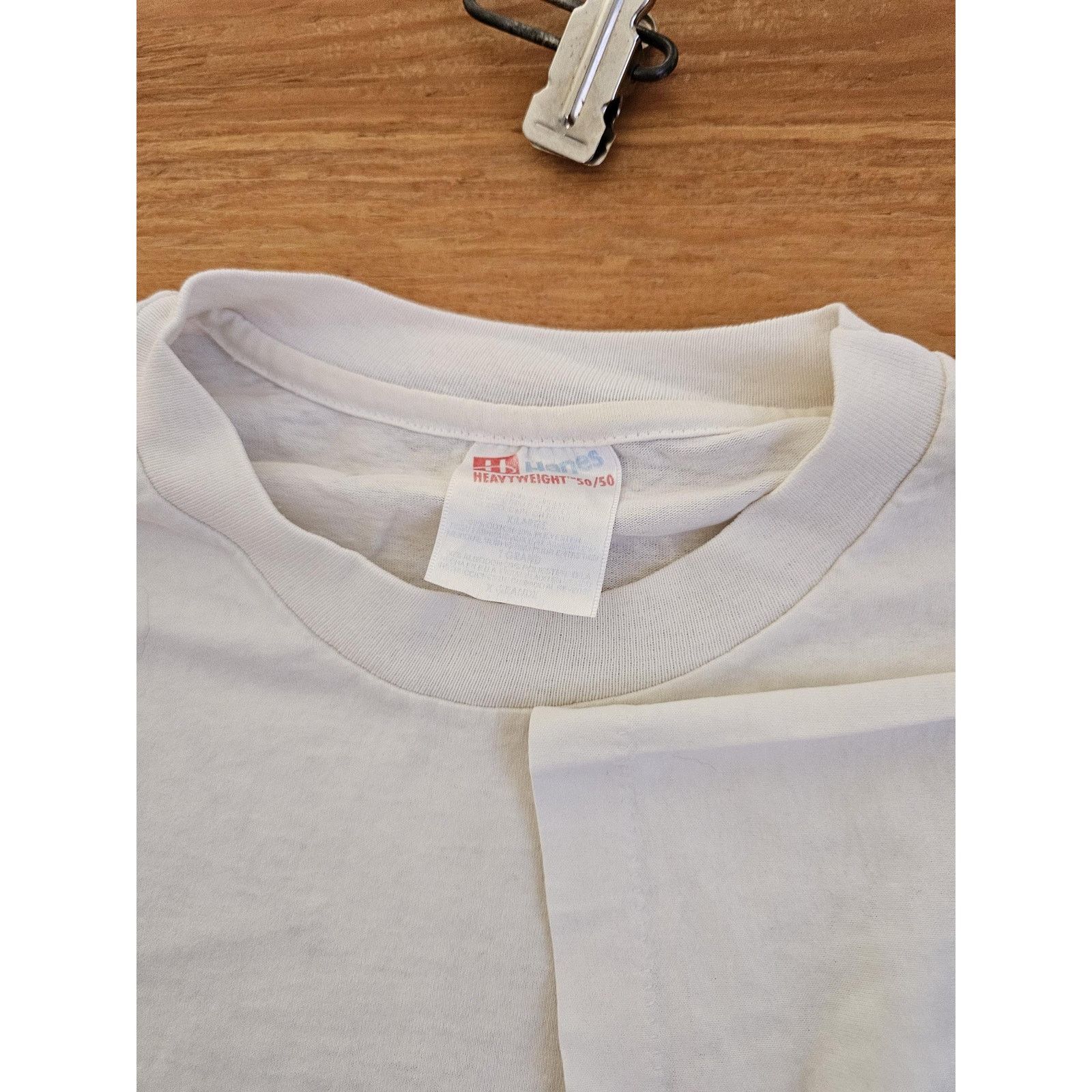Hanes Clash Clear Malt Beverage White T-shirt Sz XL 1990s Size US XL / EU 56 / 4 - 4 Thumbnail