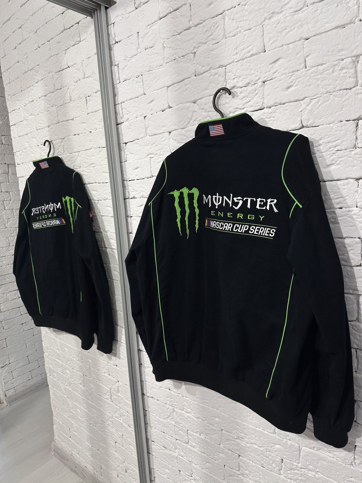 JH Design NASCAR Monster Energy Racing Jacket Black Size XL