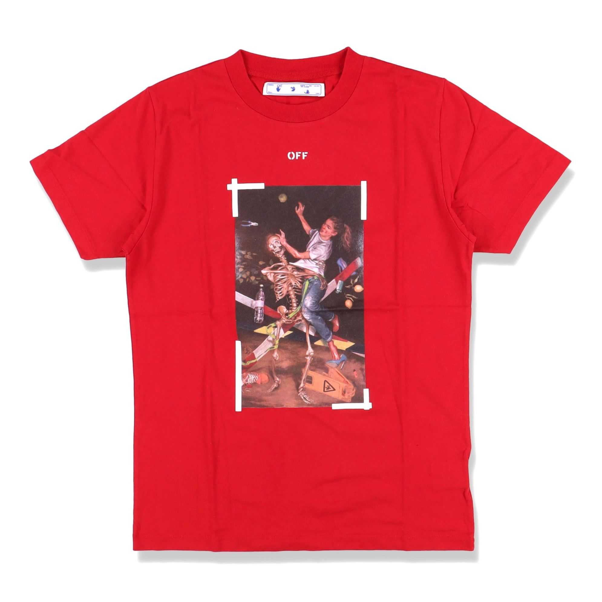 Off-White Red Pascal Skeleton Painting Arrows T-Shirt Size US M / EU 48-50 / 2 - 1 Thumbnail