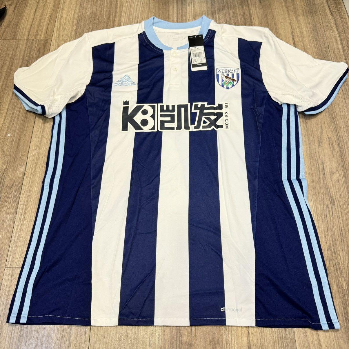 Adidas west bromwich 16/17 home shirt #6 Evans (bnwt) Size US XL / EU 56 / 4 - 1 Thumbnail