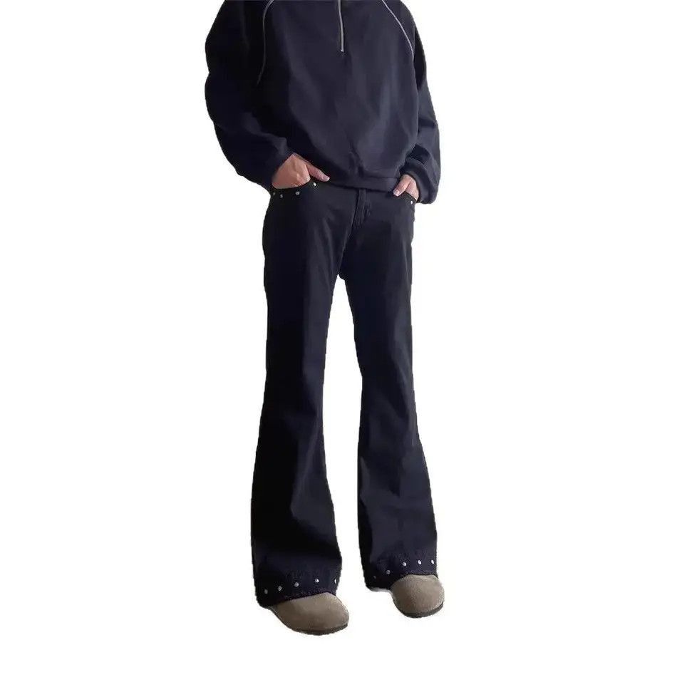 Japanese Brand Retro loose casual flared jeans Size US 32 / EU 48 - 5 Thumbnail