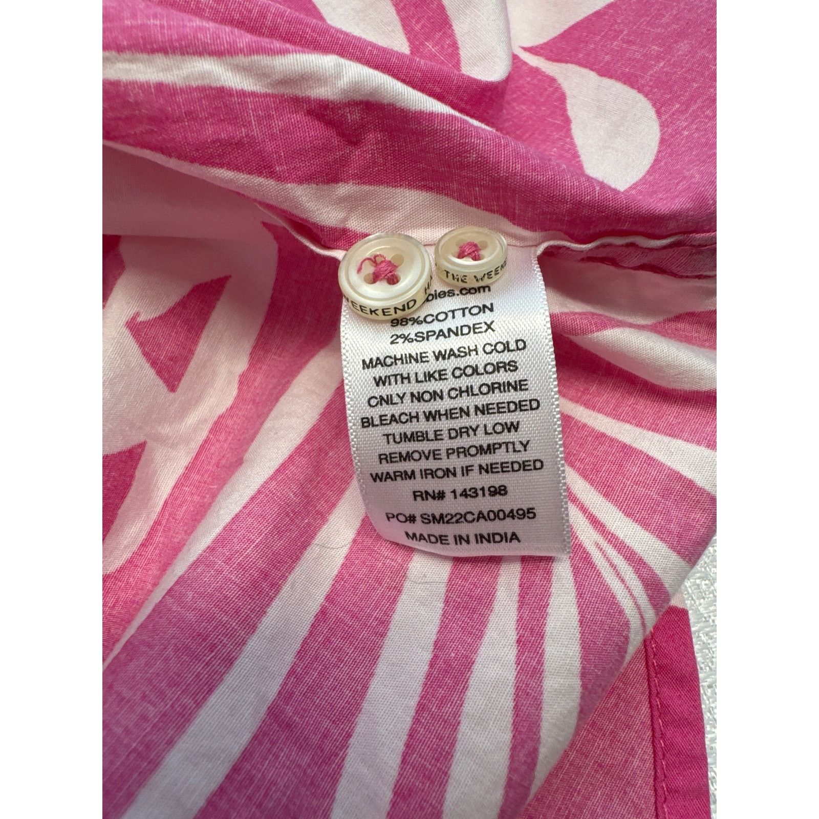 Chubbies Chubbies Friday Shirt Pink Short Sleeve Button-up men sz M Size US M / EU 48-50 / 2 - 8 Thumbnail