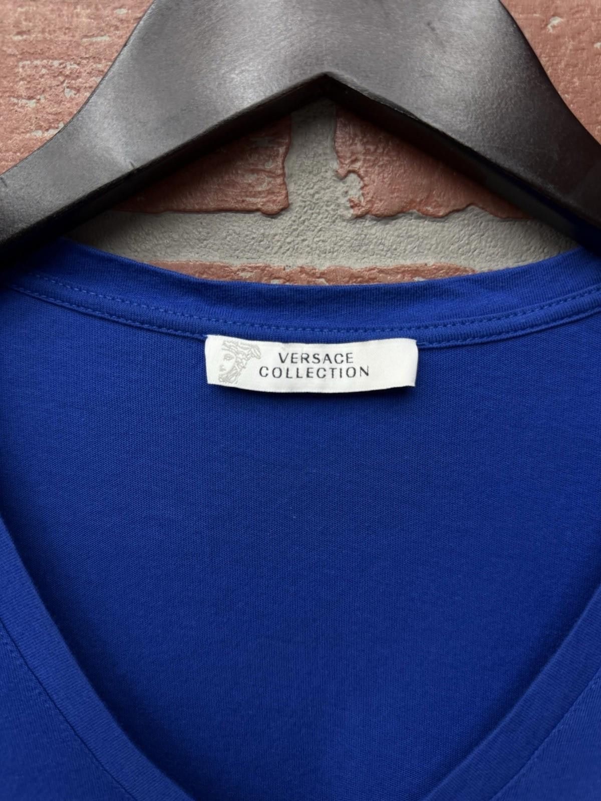Versace Versace Blue T-Shirt Men’s Size Large | Logo Tee |V Neck Size US L / EU 52-54 / 3 - 9 Thumbnail