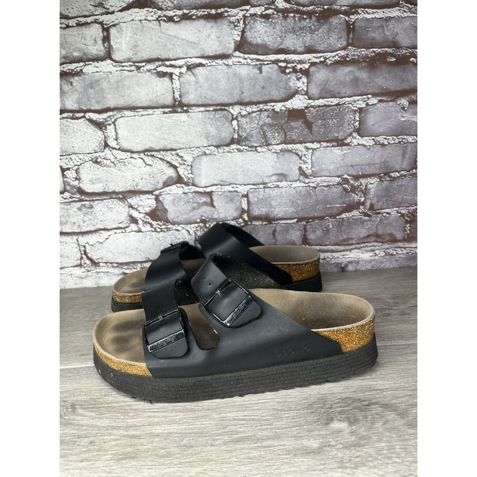 Birkenstock Birkenstock Papillio Arizona Platform Vegan Black Birko-Flor Size US 9.5 / IT 39.5 - 18 Thumbnail