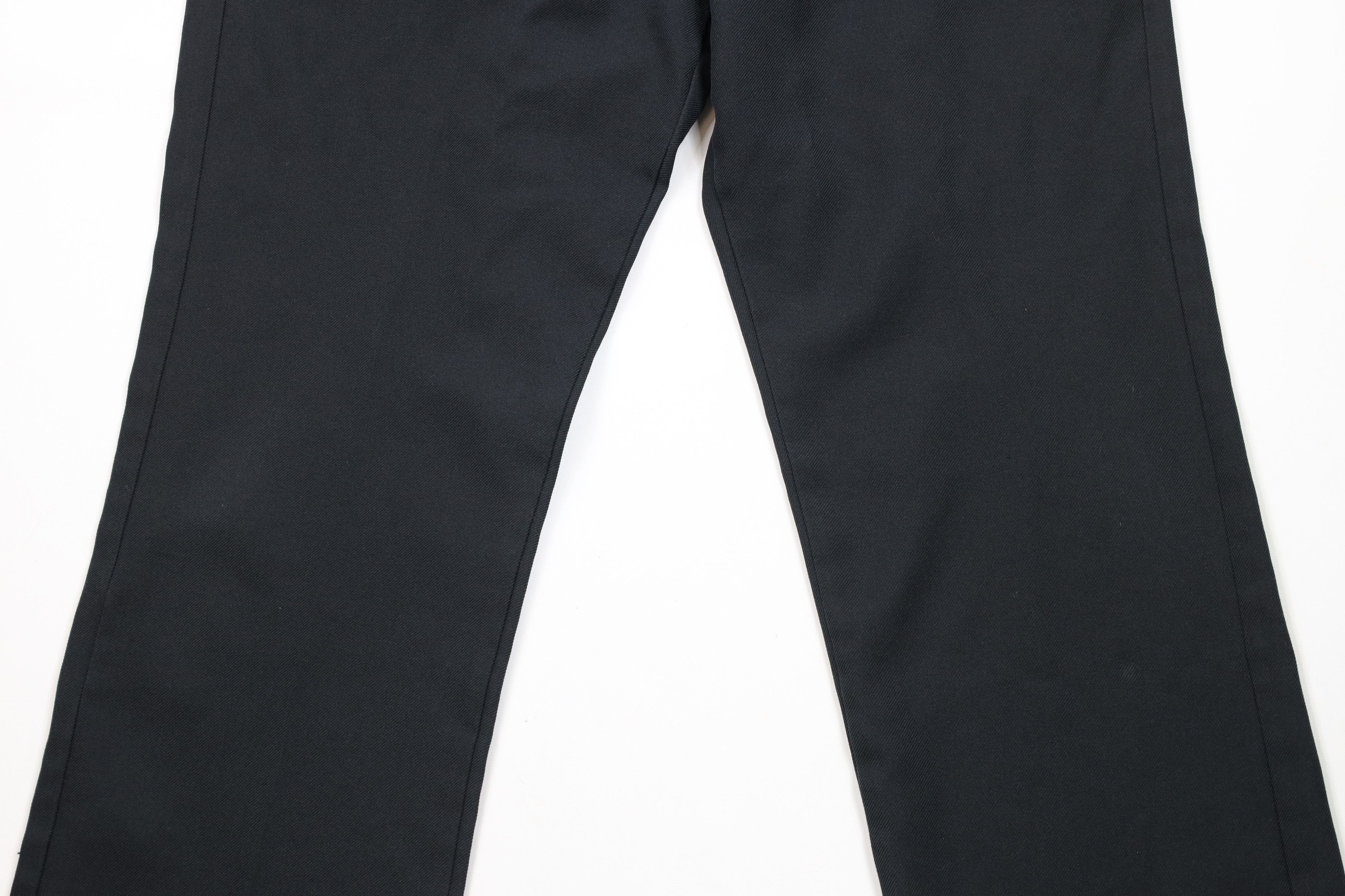 Vintage Vintage 70s Streetwear Flared Wide Leg Chino Pants Black USA Size US 34 / EU 50 - 3 Thumbnail