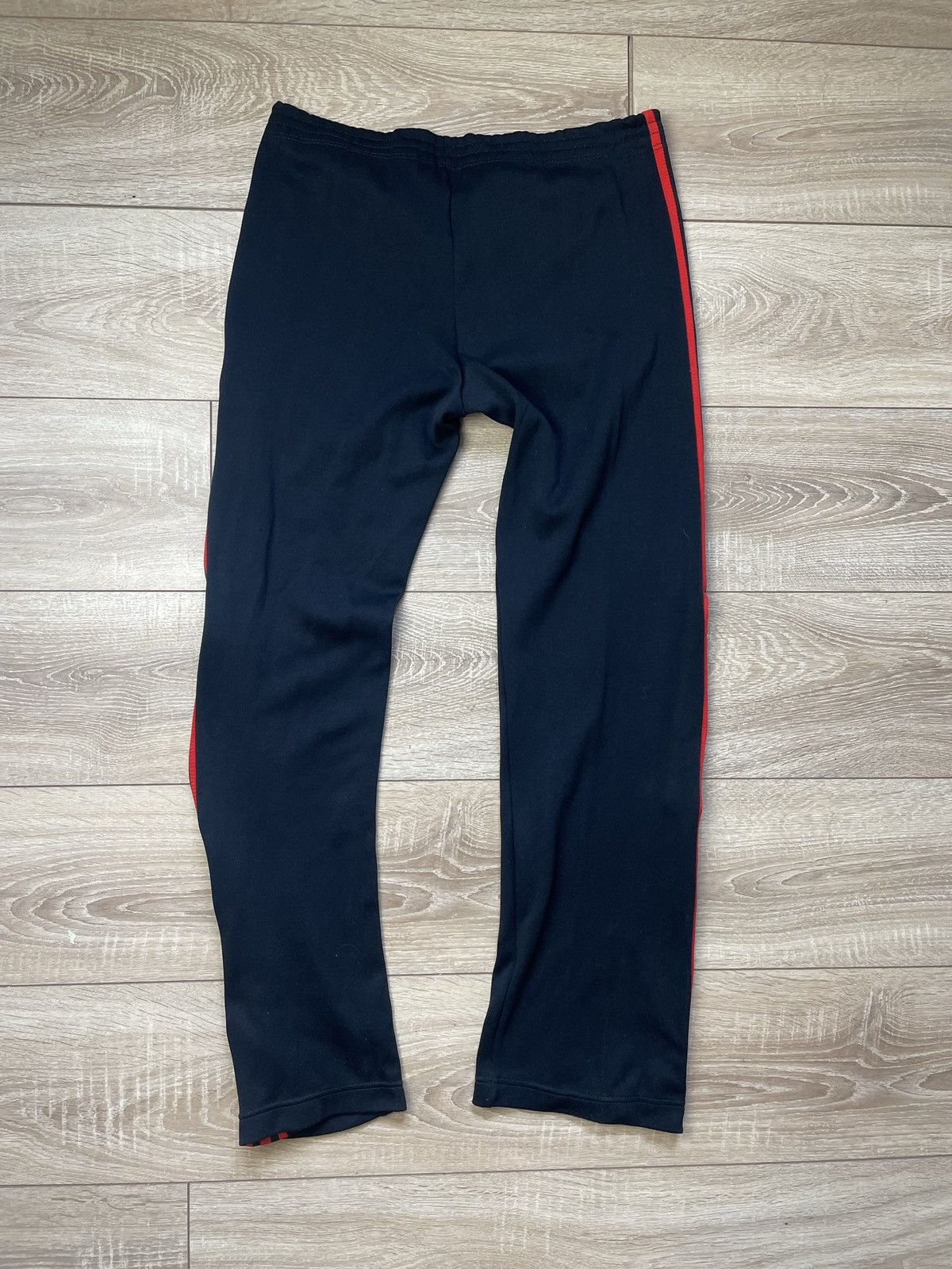 Adidas × Vintage Vintage Adidas 80s Track Pants Black Red Stripes Size US 36 / EU 52 - 7 Thumbnail