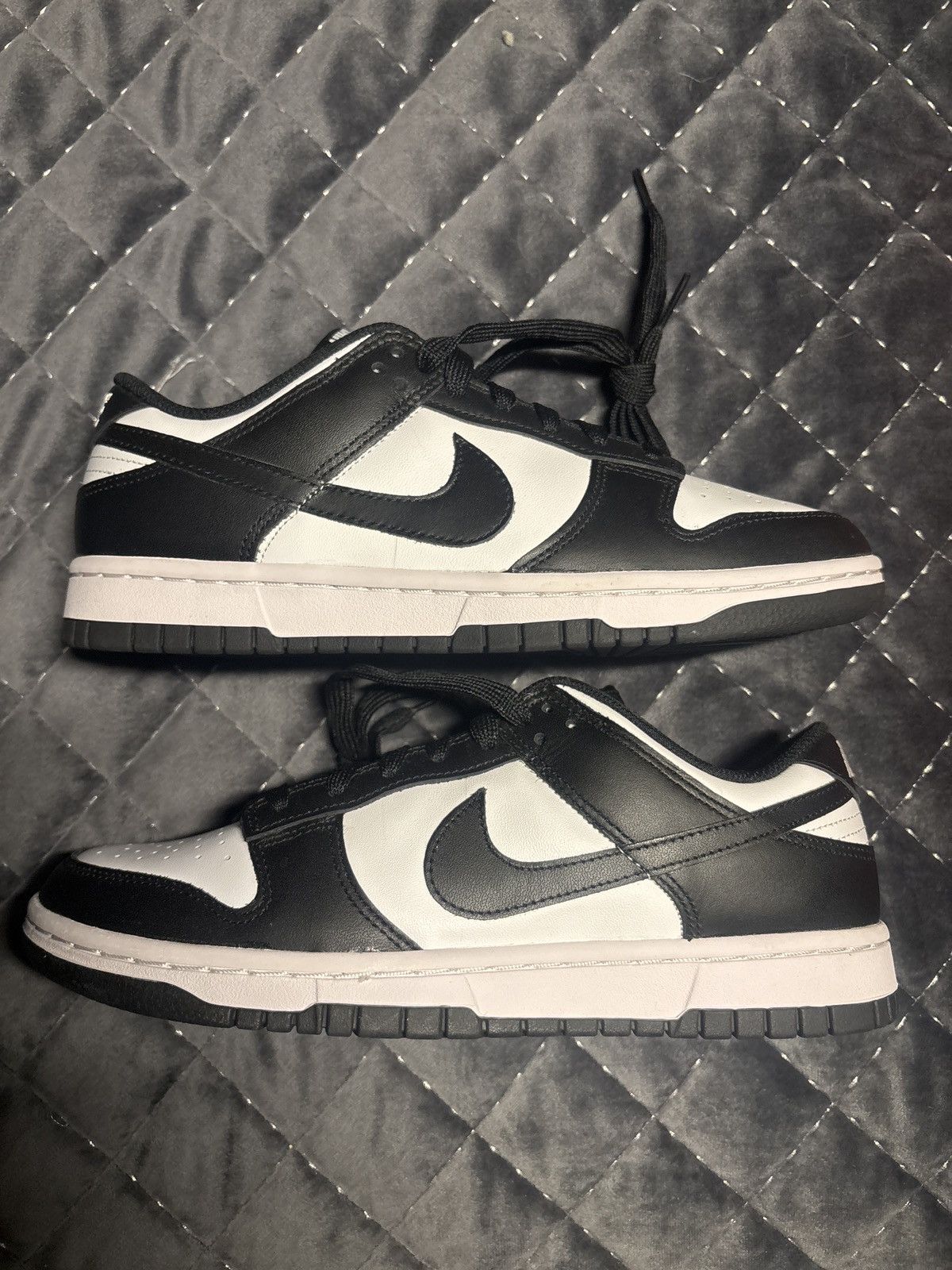 Nike NIKE DUNK LOW “BLACK and WHITE” AKA “PANDA” Size US 8.5 / IT 38.5 - 1 Thumbnail