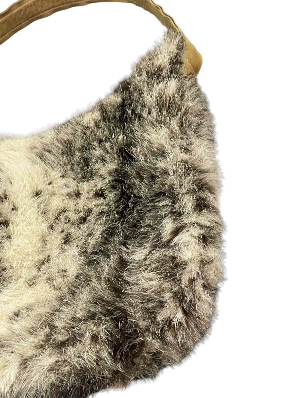 Genuine Leather Full Hairy Fur Cherosita Tote Shoulder Bag 9🟩 Size ONE SIZE - 15 Thumbnail