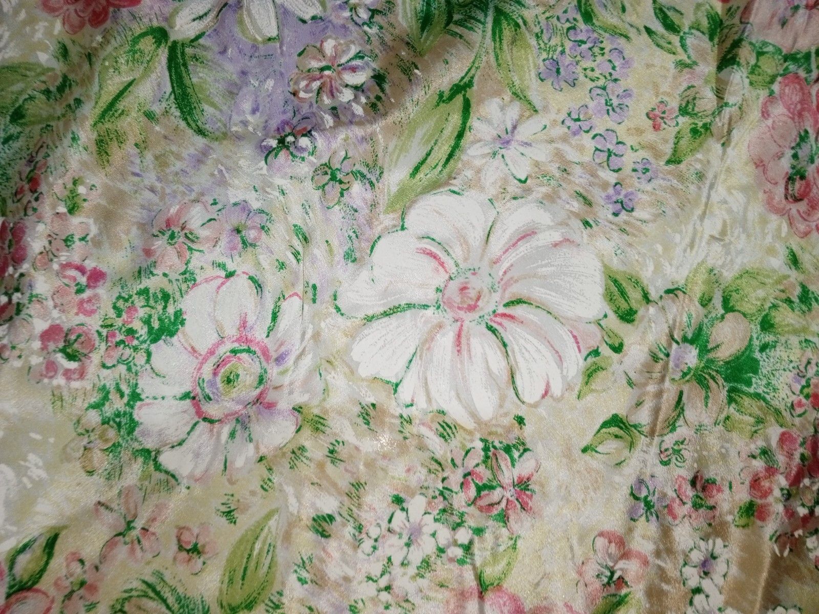 Kenzo KENZO PARIS France Floral Flowers Oversized XXL Silk Scarf Size ONE SIZE - 7 Thumbnail