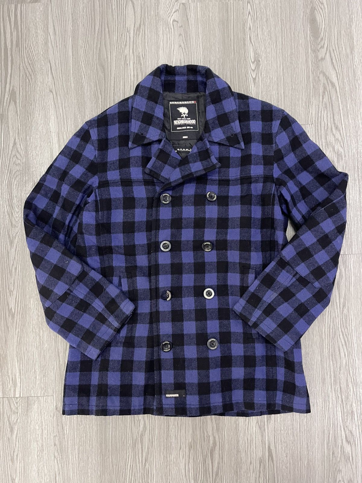 Neighborhood 2004 Neighborhood Enemy Plaid Double Breasted Jacket Size US S / EU 44-46 / 1 - 13 Thumbnail